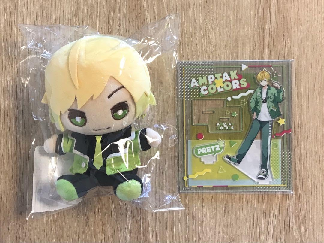 Amazon.co.jp: AMPTAK×COLORS ぷりっつ おすわりぬいぐるみ アクリル