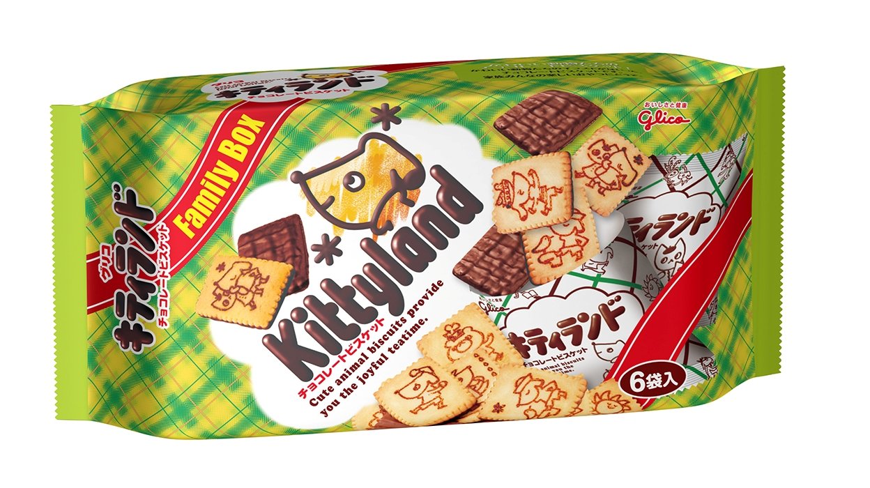 Amazon.co.jp: 江崎グリコ キティランド FAMILYBOX 108g×6個 : 食品