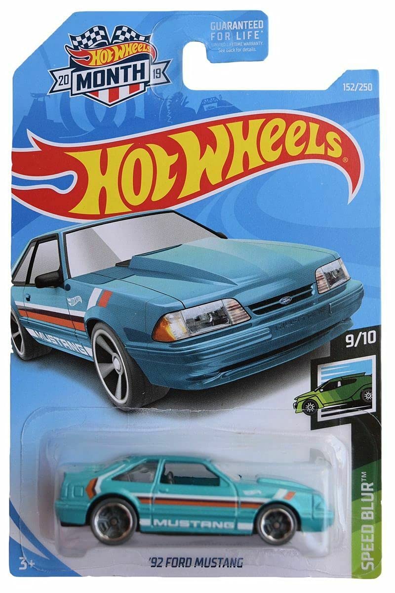 Amazon.com: DieCast Hotwheels '92 Ford Mustang, Speed Blur 9/10