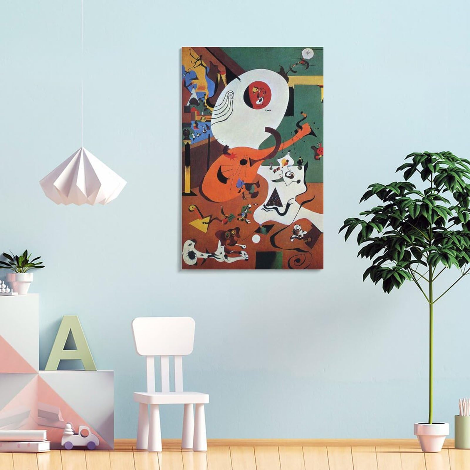 Amazon.co.jp: Joan Miroジョアンミロ《オランダの室内》ポスター 壁