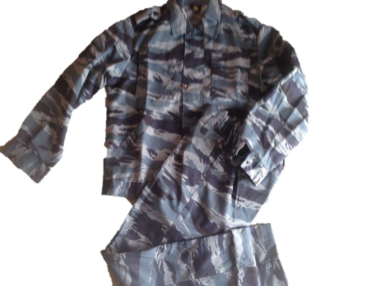 Amazon | ANA 実物 ロシア軍 装備 迷彩服OMON ブルータイガーBDU上下