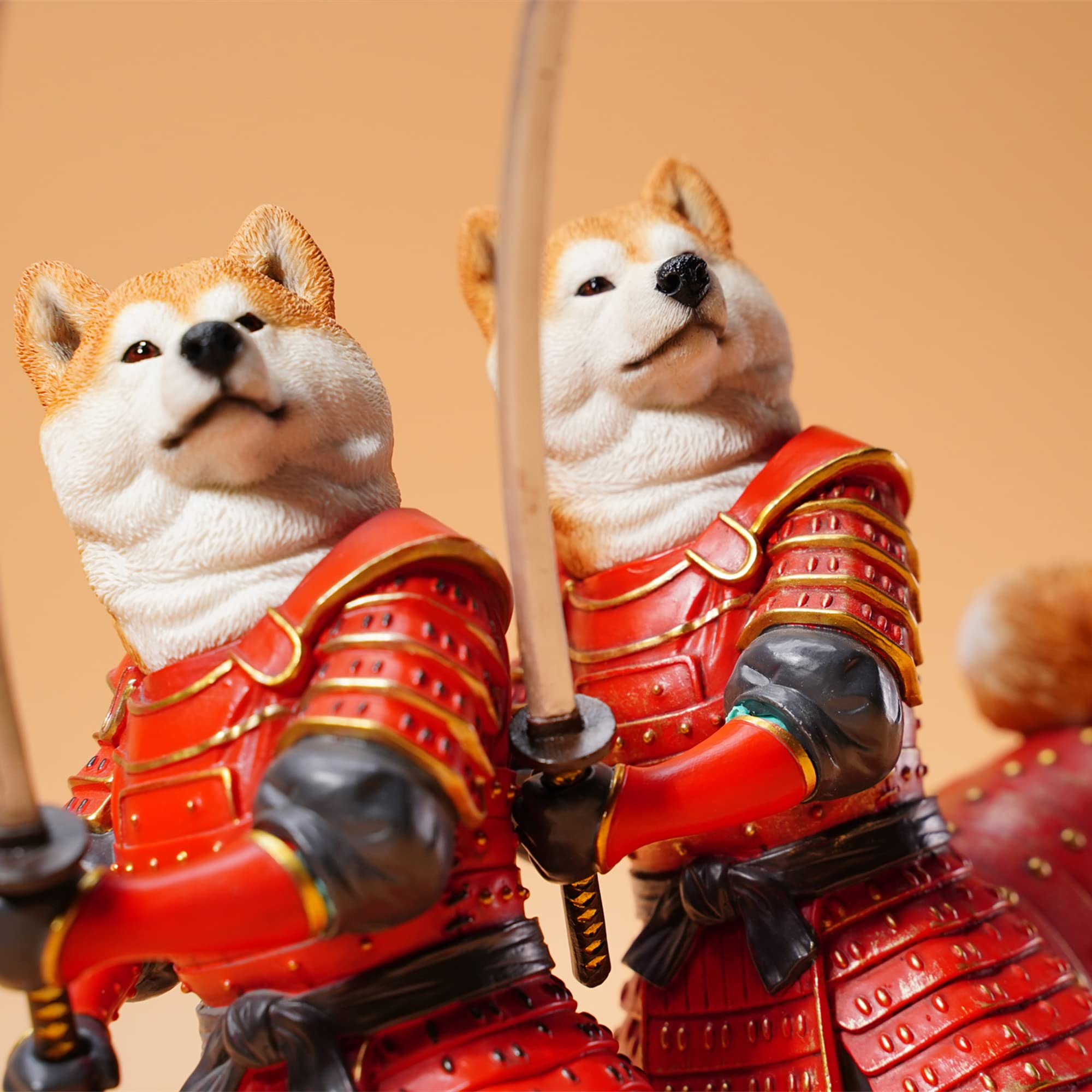 Amazon.co.jp: JXK武士柴犬 侍刀の柴犬 とても迫力で複雑なディテール