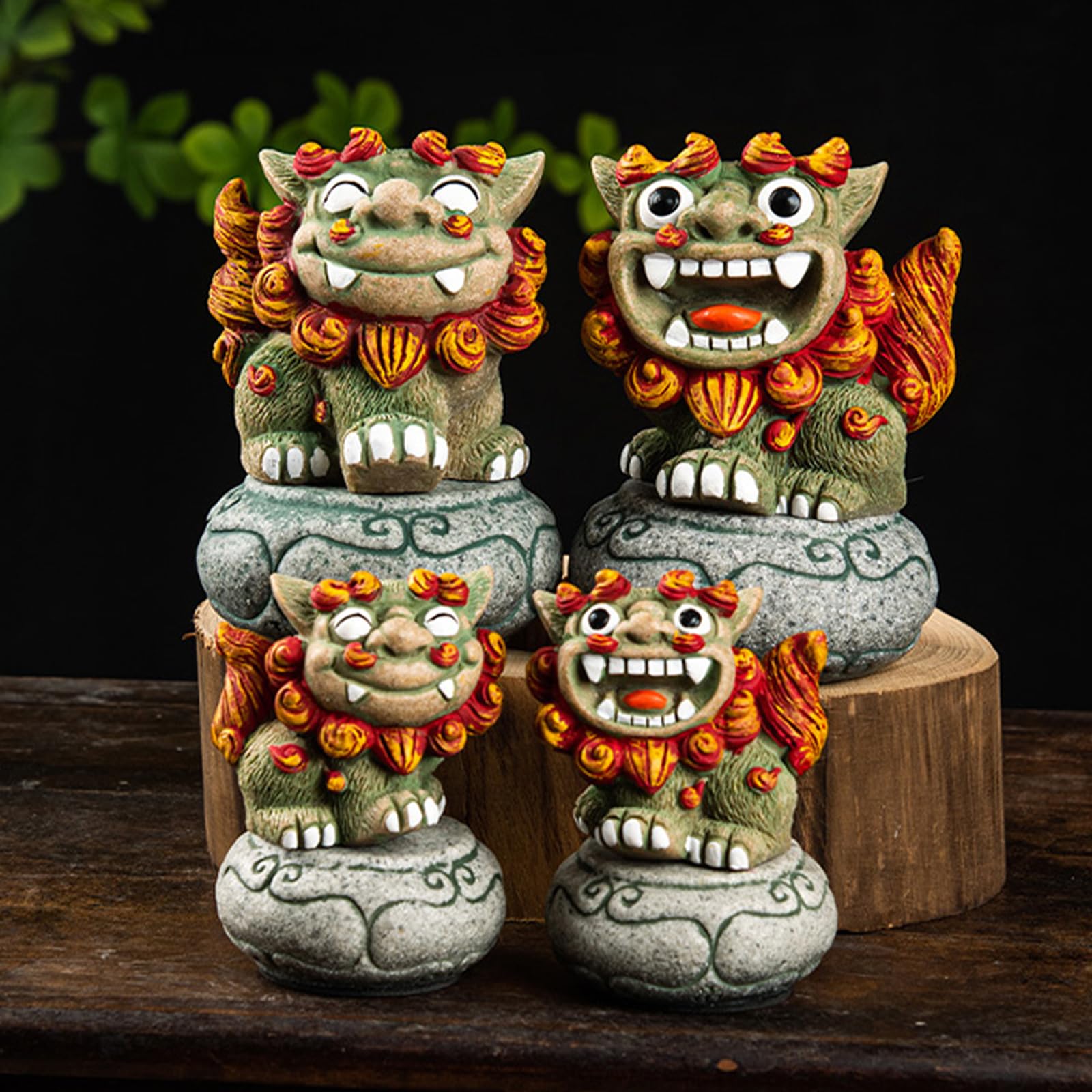 Amazon.co.jp: OBOROZUKI シーサー 置物 オブジェ インテリア 雑貨