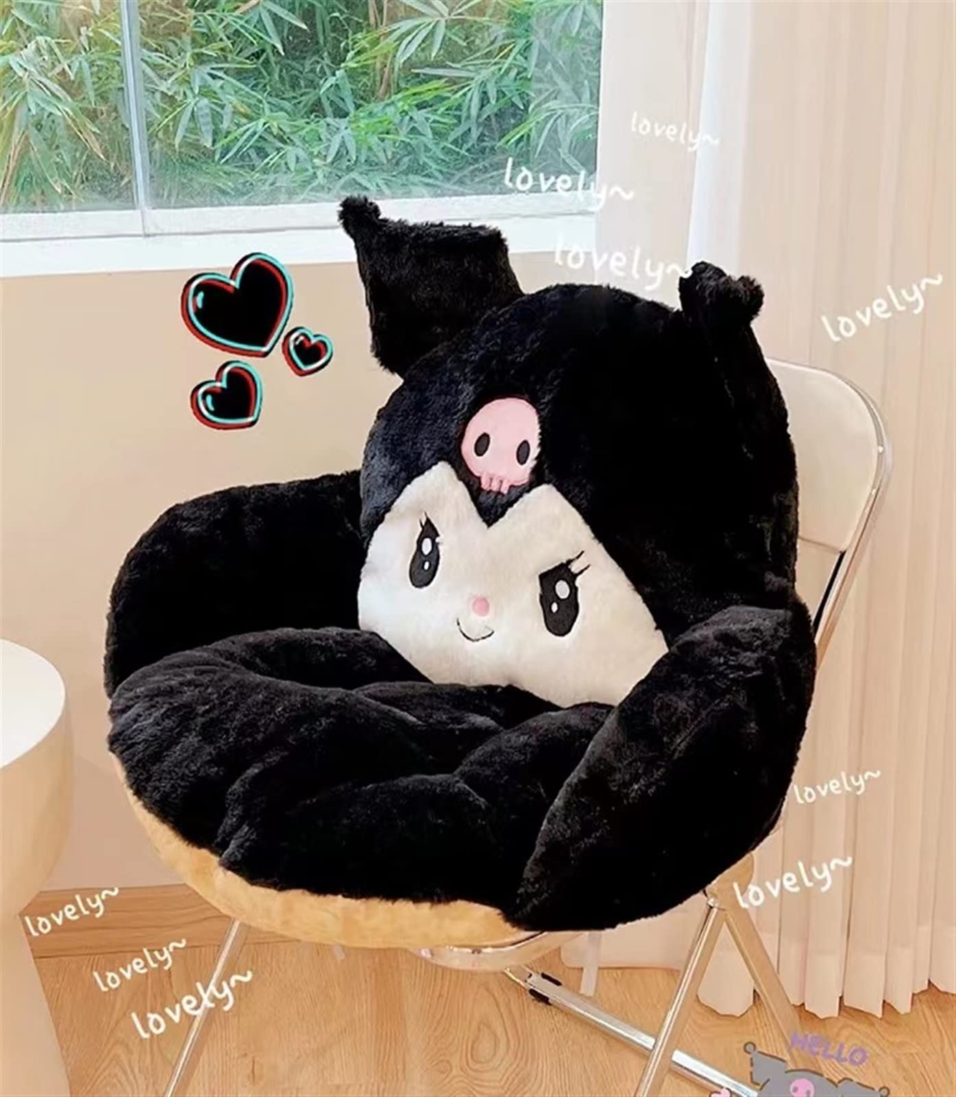 未使用 クロミ 3Way マシュマロ モコモコ座布団 フロアクッション毛布