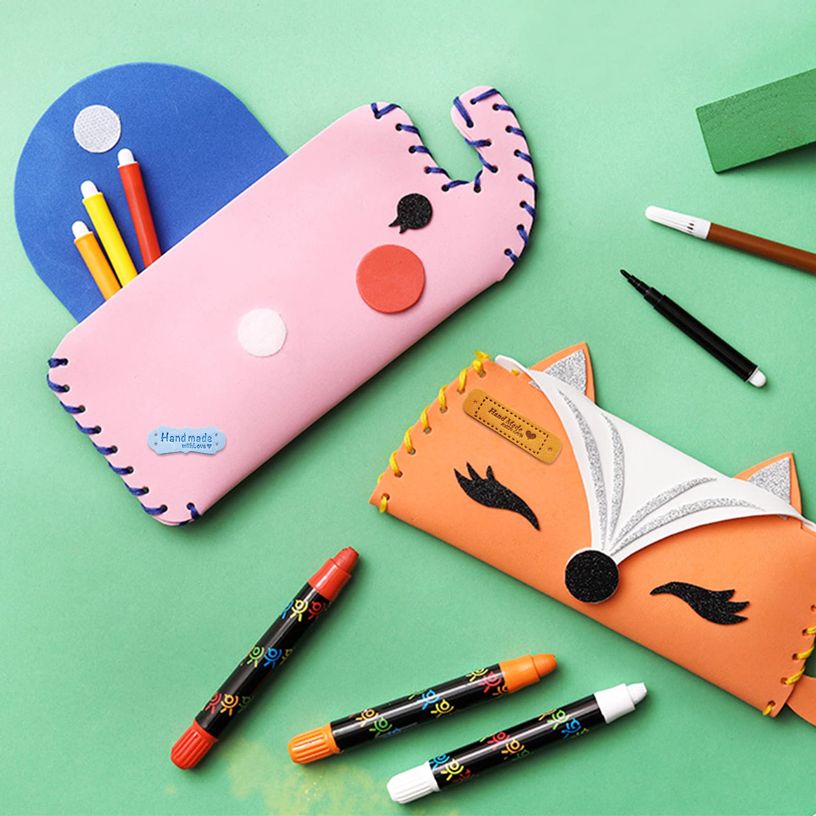 Amazon.co.jp: Beadthoven 革タグ レザーのラベル 約76枚セット