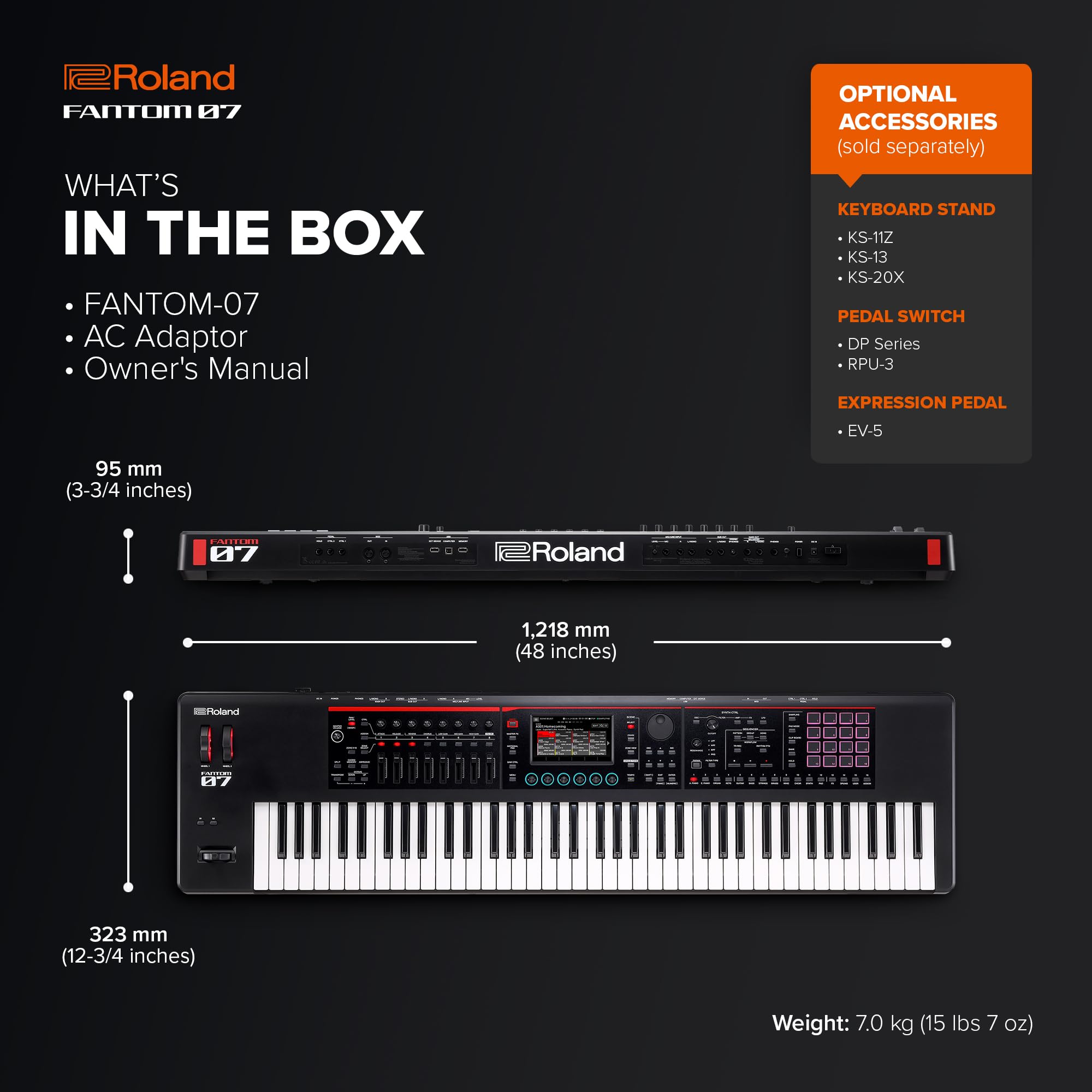 Amazon | ローランド ROLAND FANTOM-07 MUSIC WORKSTATION