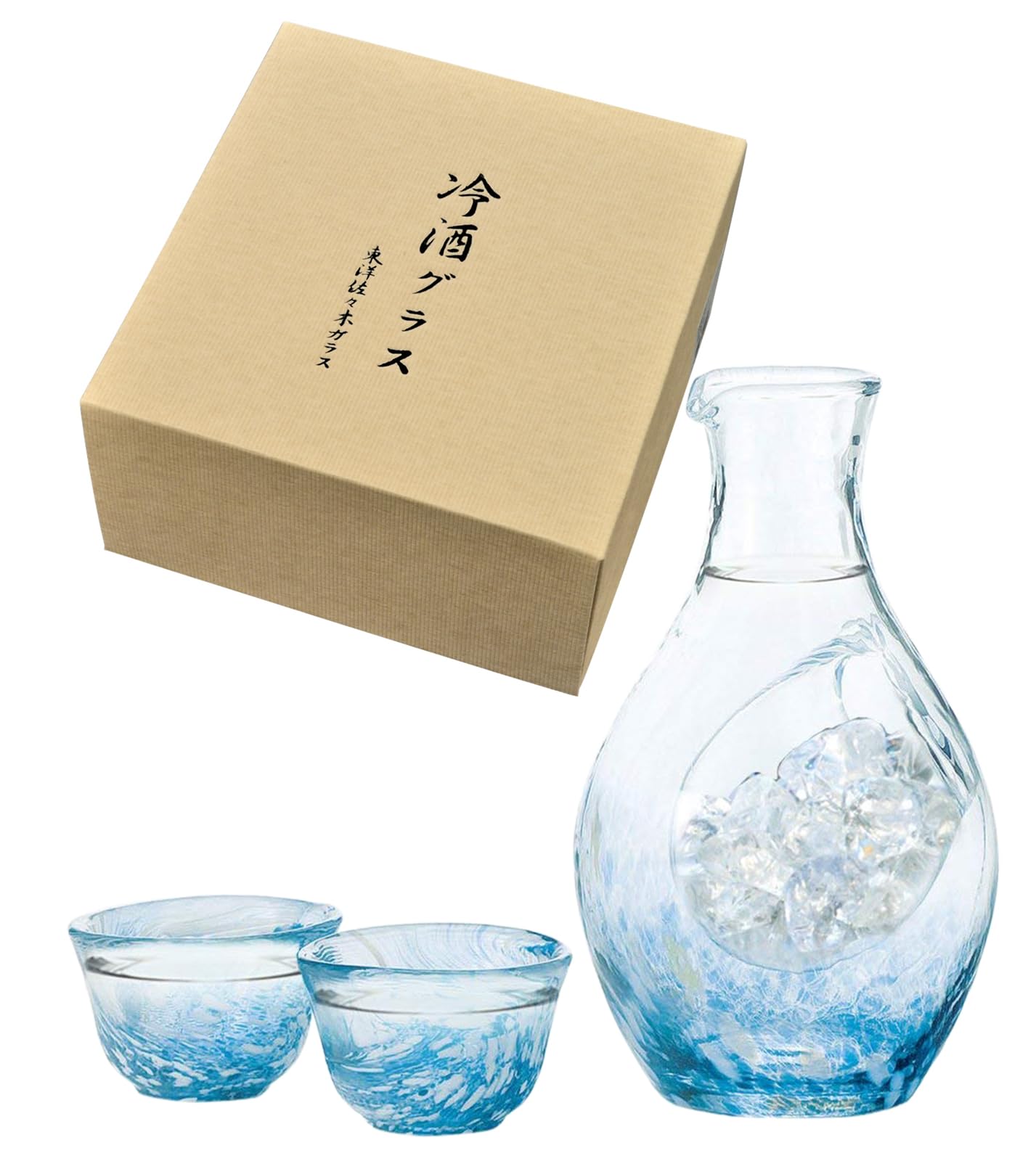 Amazon.com | 東洋佐々木ガラス Cold Sake Set G604-M70: Wine Glasses