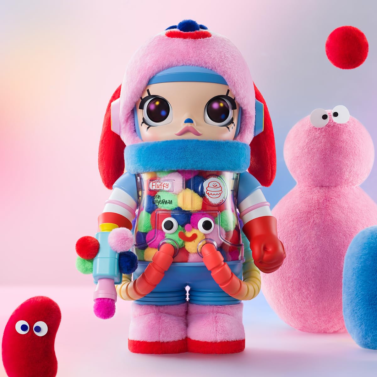 Amazon | POP MART MEGA SPACE MOLLY 1000% Jon Burgerman | ロボット