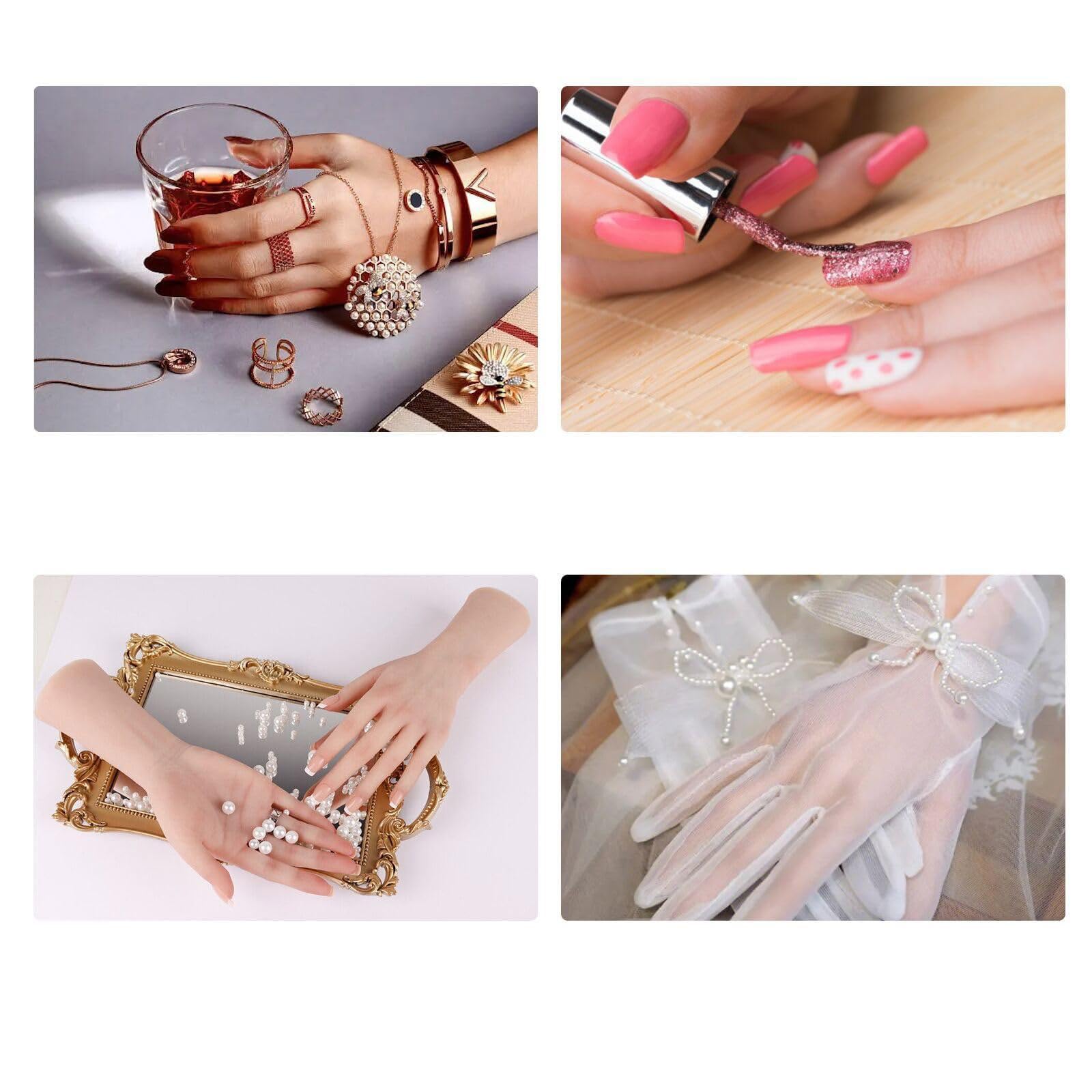 Amazon | ハンドモデル トルソー 女性 シリコン製 DIY骨格内蔵 ネイル