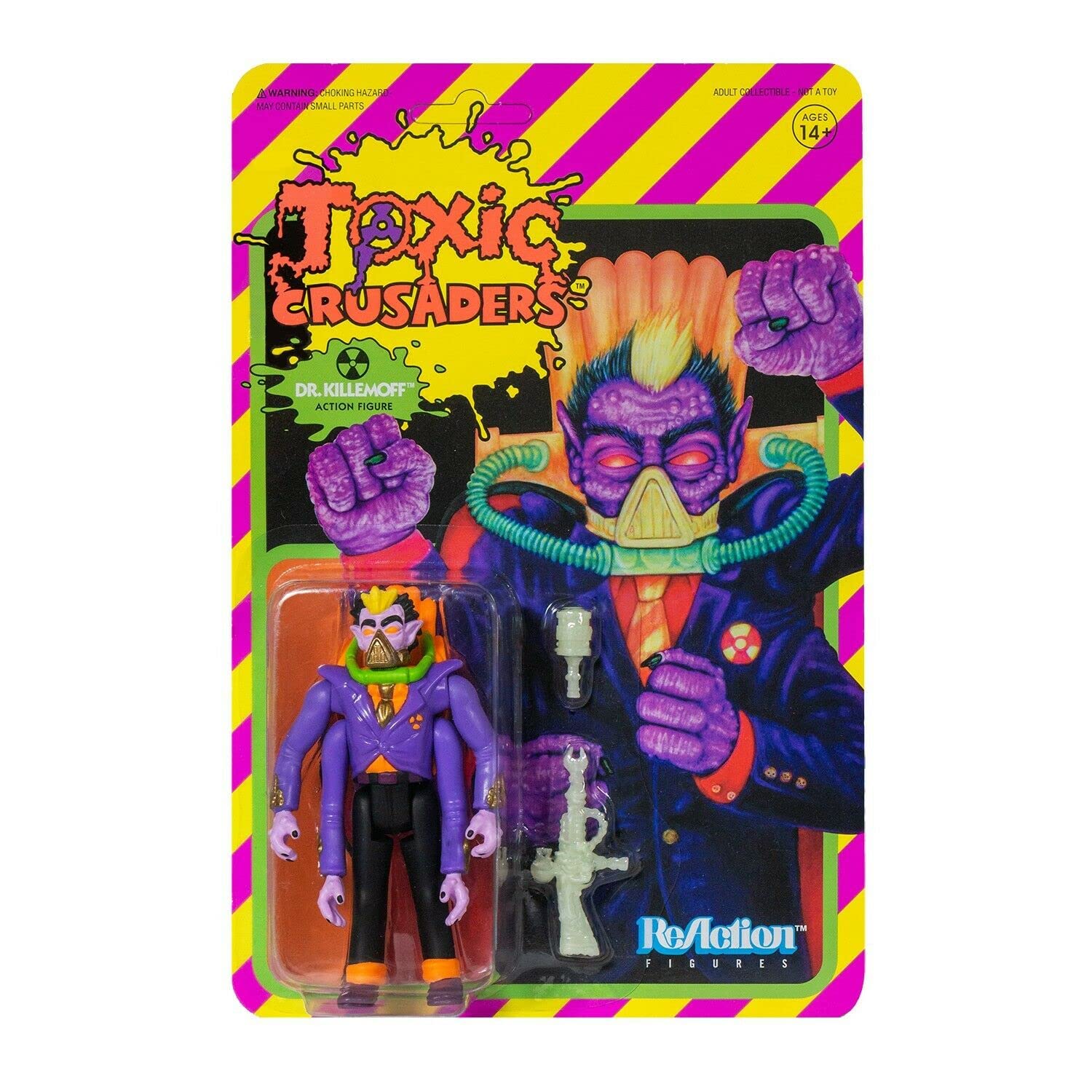Amazon.com: Super7 Toxic Crusaders: Dr. Killemoff Reaction Figure