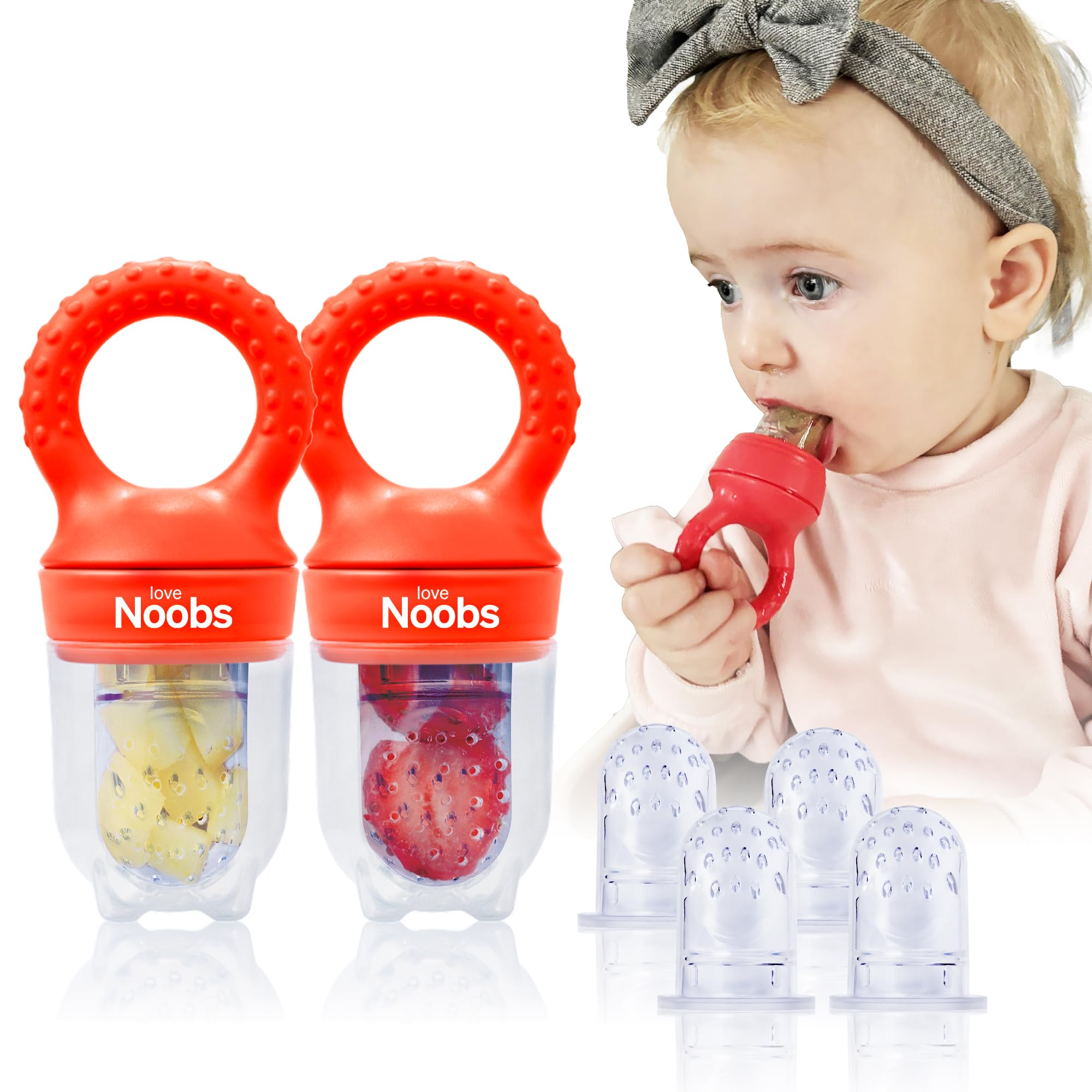 Amazon | LoveNoobs 赤ちゃんおしゃぶりフィーダー 、2パック ベビー