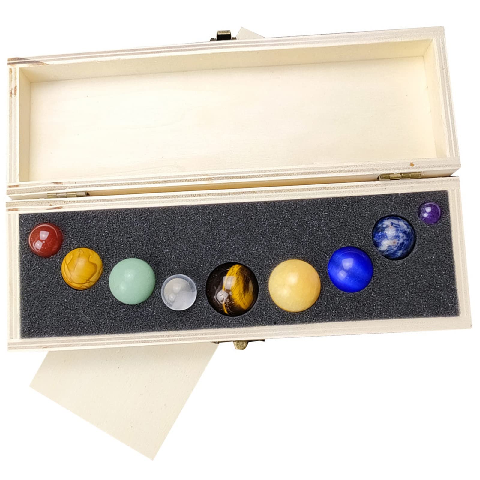 Amazon.co.jp: 天然石 9種類の宝石 惑星モデル 宇宙惑星天然石 鉱物