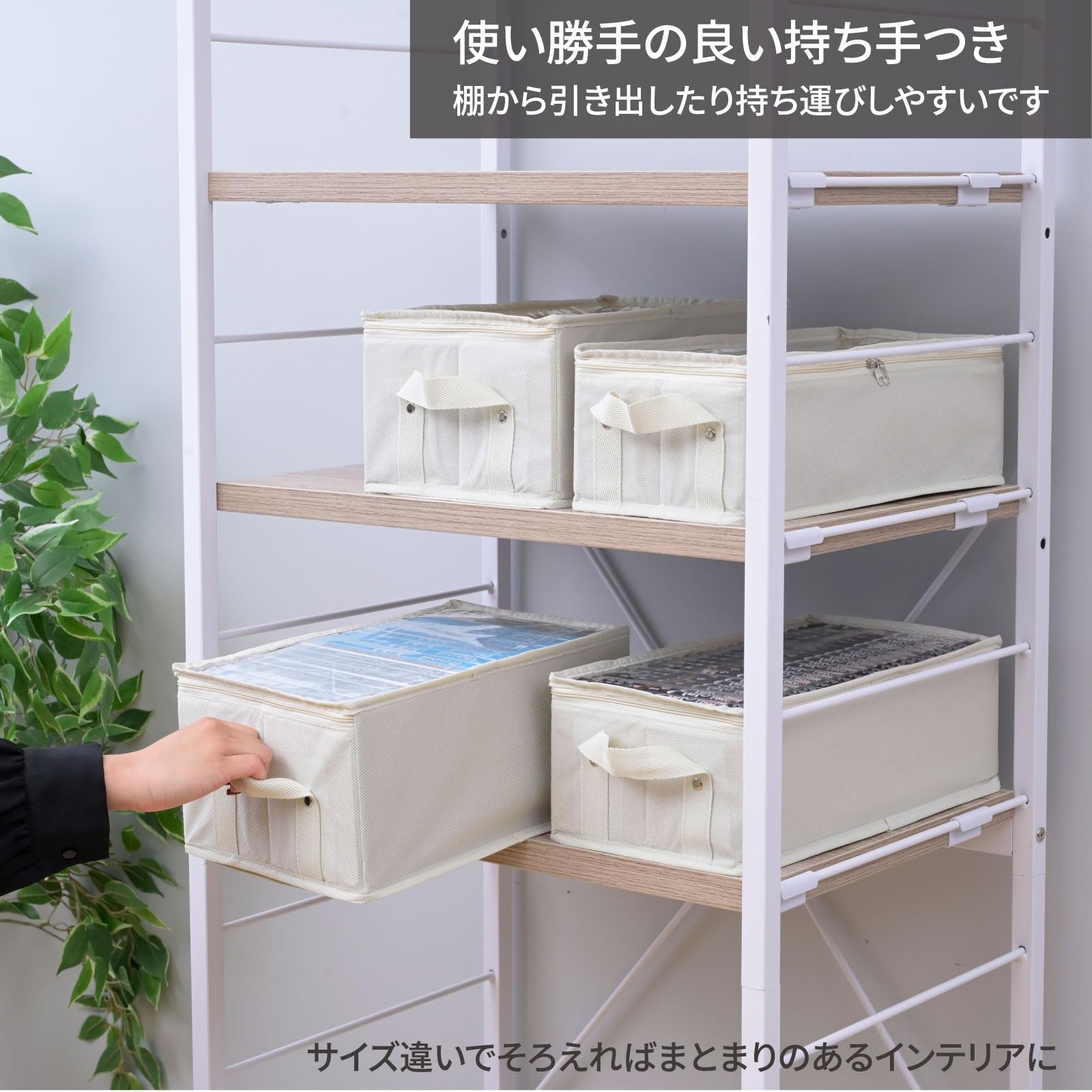 Amazon.co.jp: 山善(YAMAZEN) 収納ボックス メディア収納 CD 35枚 収納