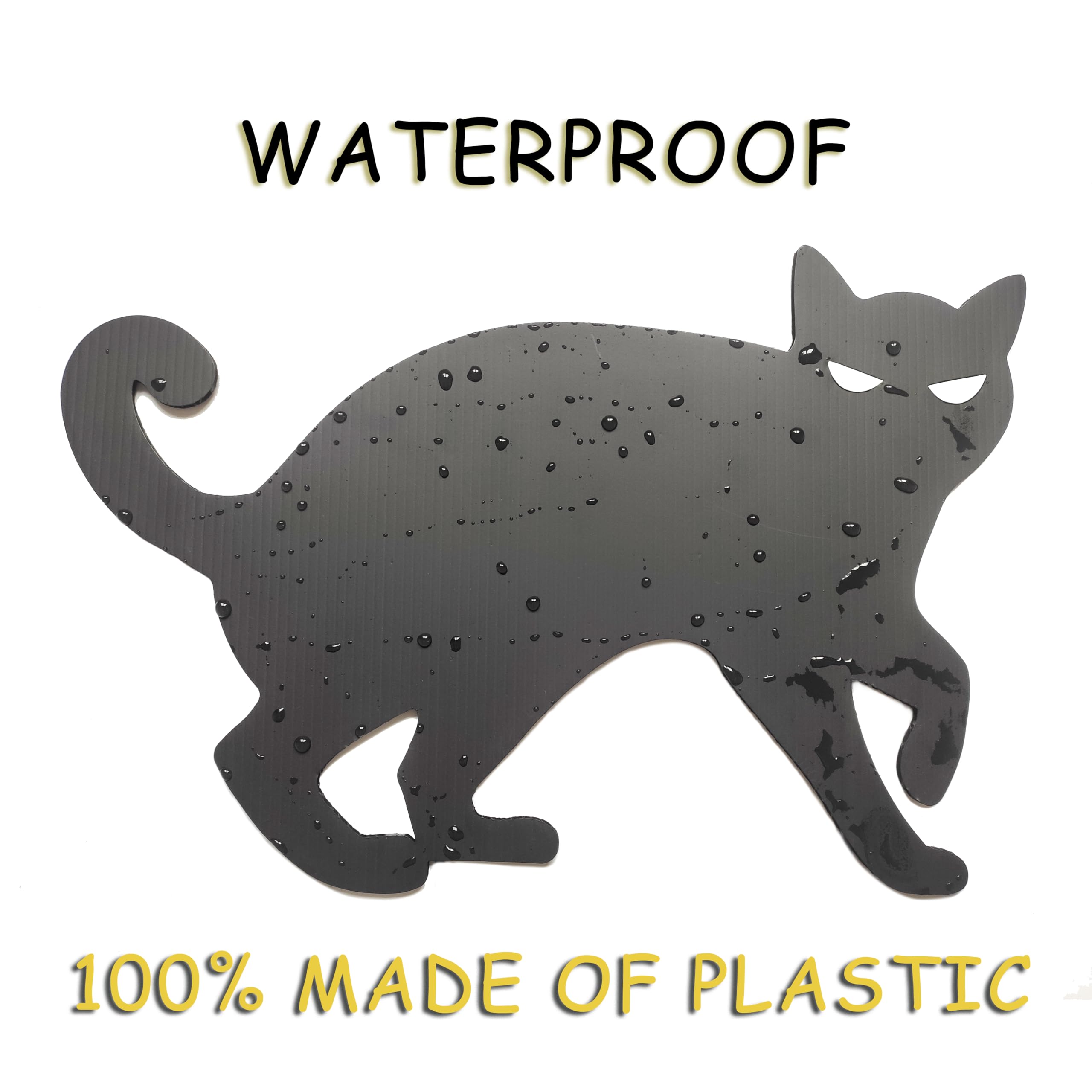 Amazon.co.jp: 6個 黒猫 デコレーション サイン 庭 庭 芝生 怖い