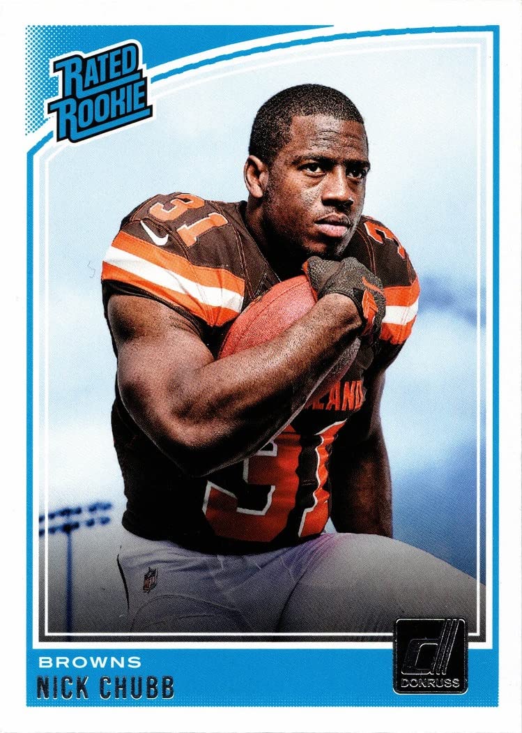 Amazon.com: 2018 Panini Donruss Football #308 Nick Chubb Rookie