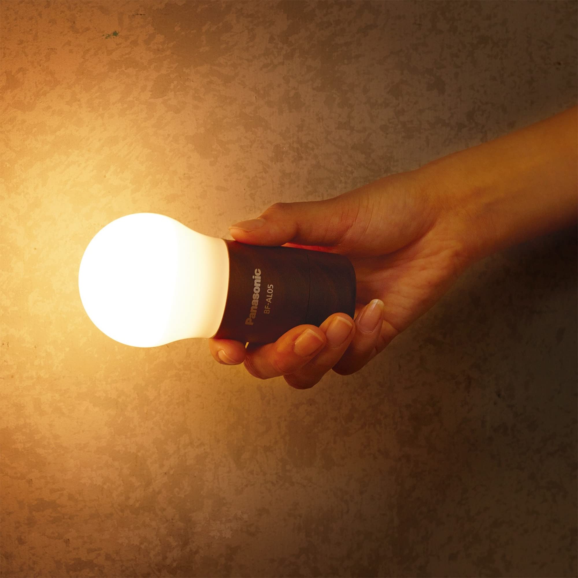 Amazon.co.jp : BF-AL05(木目調) 乾電池エボルタ付き LEDランタン(球