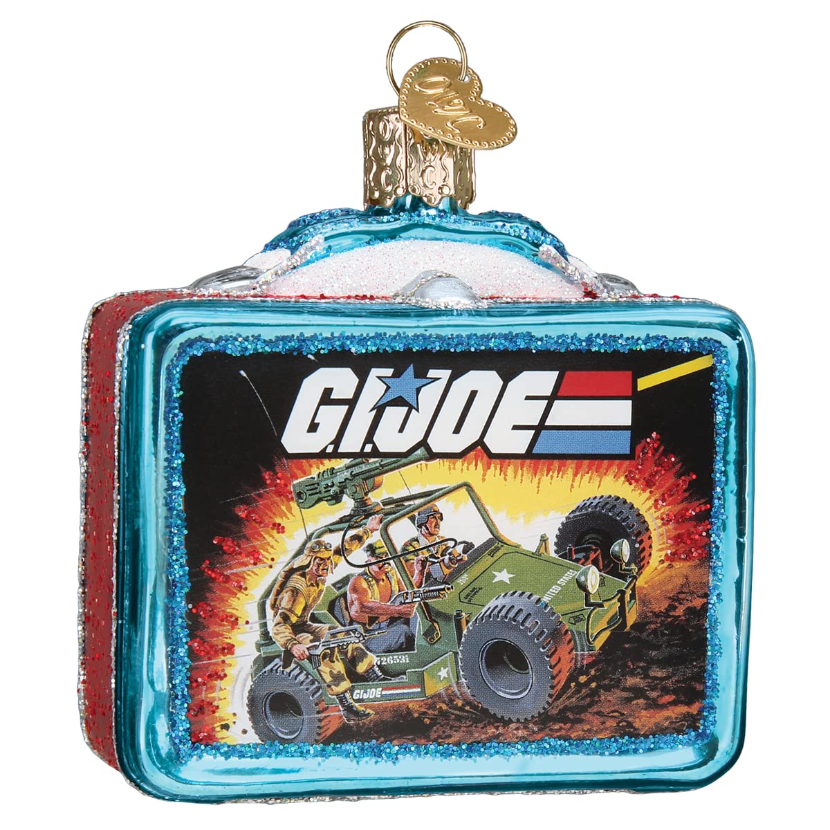 Amazon.com: Old World Christmas G.I. Joe Lunchbox Glass Blown