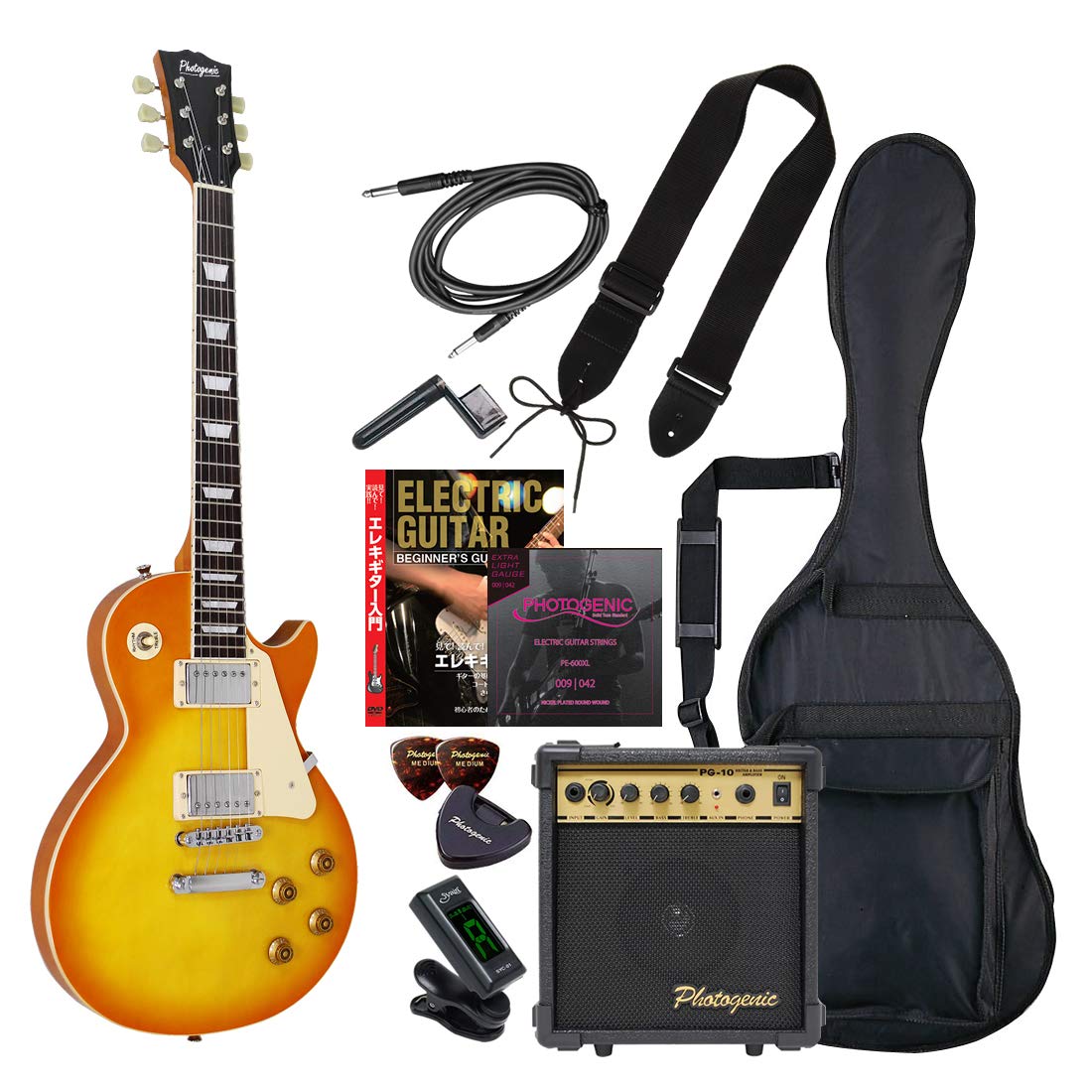 Amazon.co.jp: PhotoGenic エレキギター 初心者入門エントリーセット