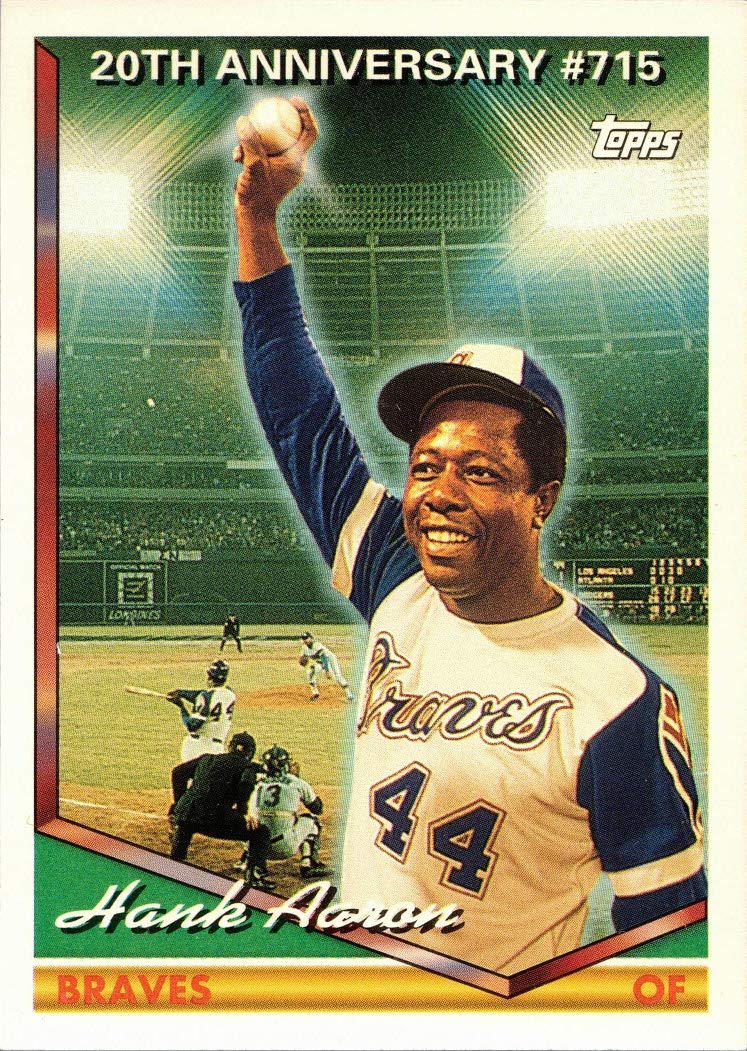 Amazon.com: 1994 Topps #715 Hank Aaron Baseball Card Atlanta