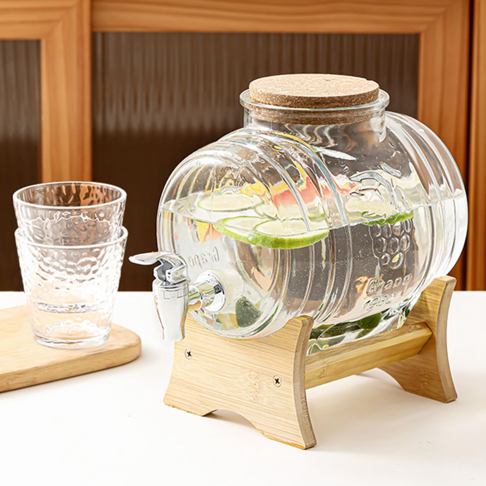 Amazon｜ガラス ジャグ タンク ドリンクサーバー 蛇口付き ガラス 保存