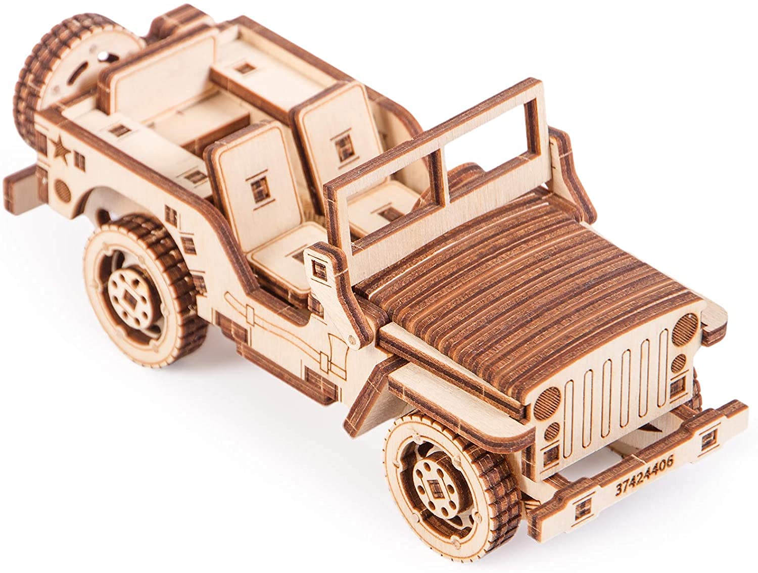Amazon.co.jp: Wood Trick SUV 車 ミニ3D木製パズル 大人と子供向け