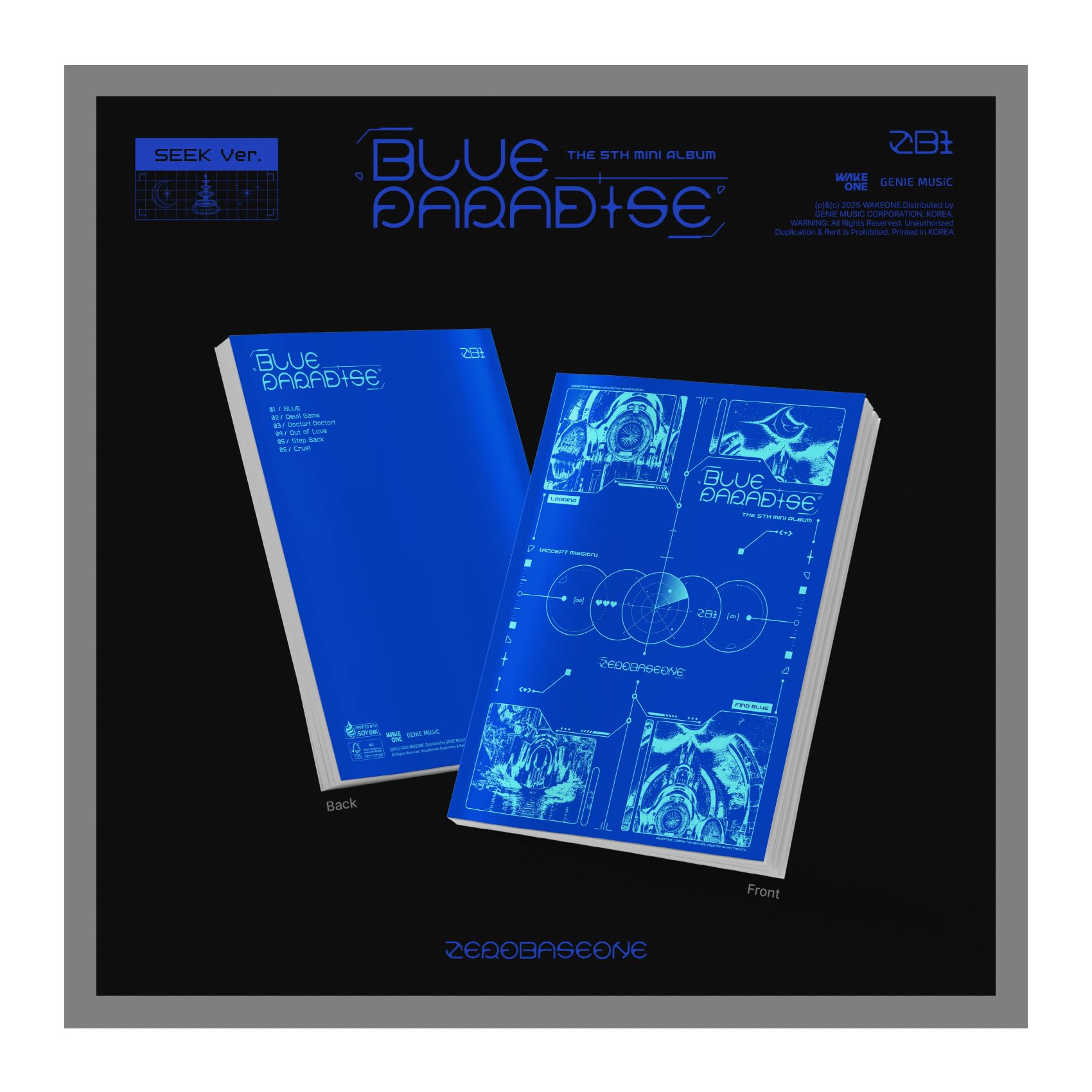 Amazon.com: ZEROBASEONE BLUE PARADISE 5th Mini Album with Tracking