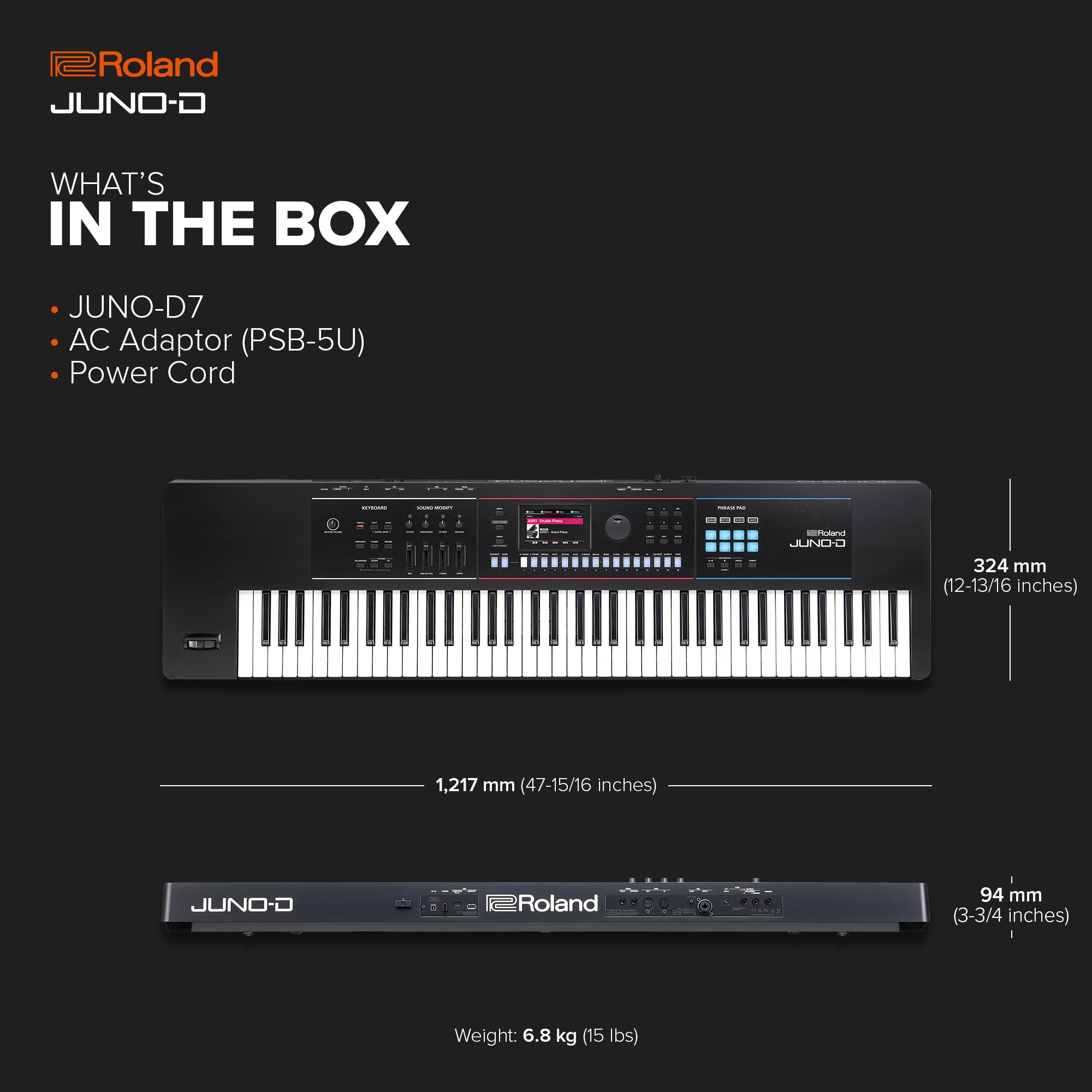 Amazon | シンセサイザー ローランド ROLAND JUNO-D7 ジュノ 76鍵盤