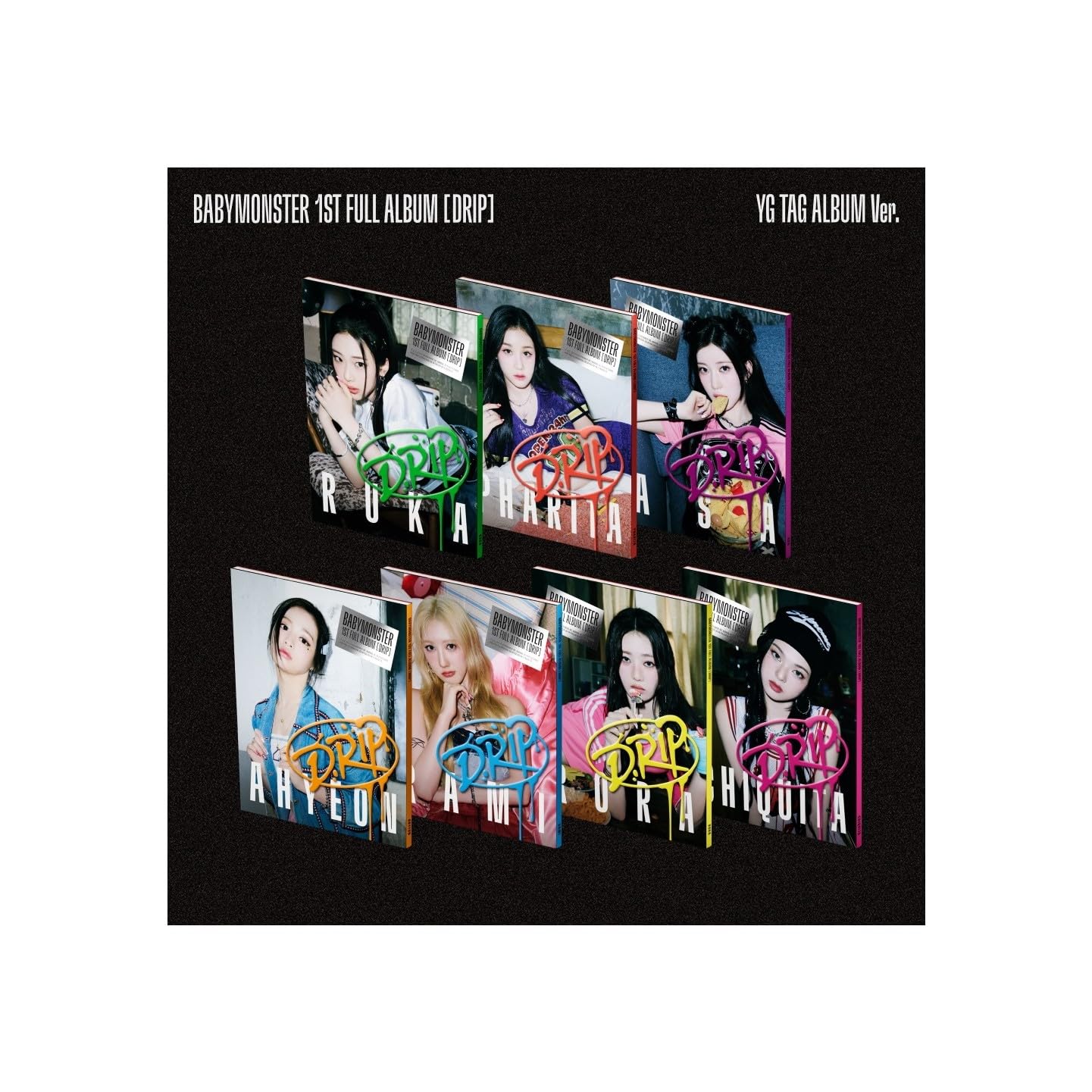 Amazon.com: BABYMONSTER - DRIP [YG Tag Album Ver.] 1st Full Album