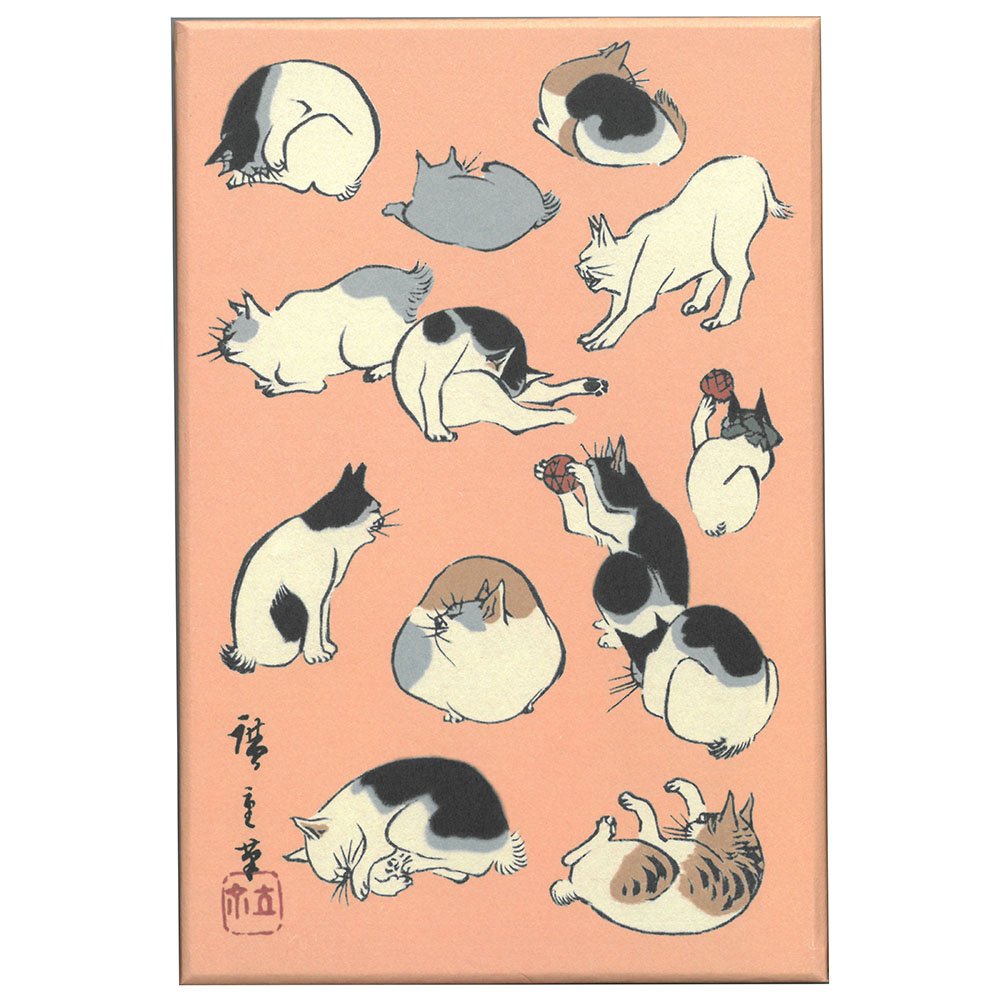 Amazon | 芸艸堂 御朱印帳 歌川広重 浮世画譜 猫 N019 | 朱印帳・集印