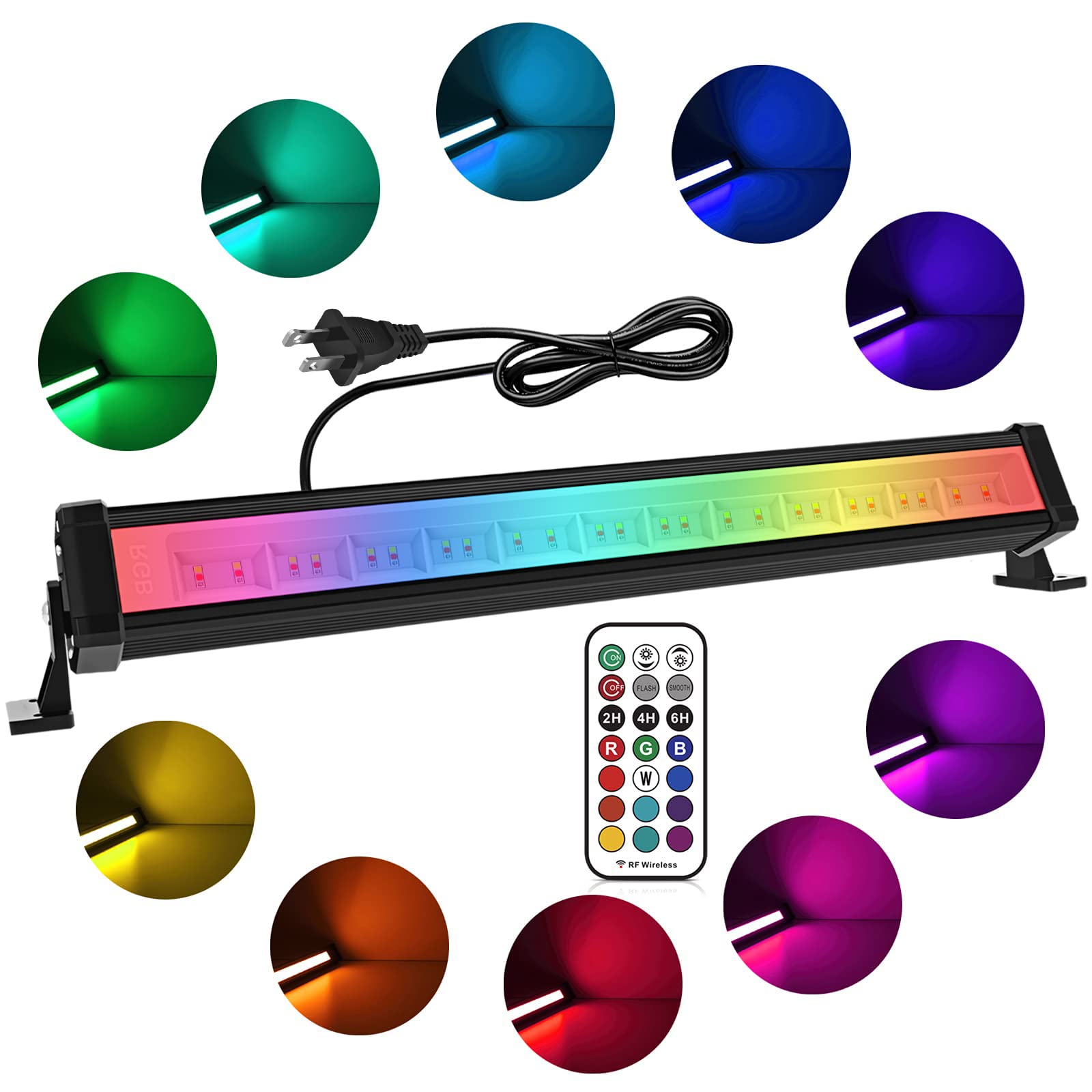 Amazon.co.jp: MEIKEE RGB投光器 LED 雰囲気 42W 水槽ライト フラッド