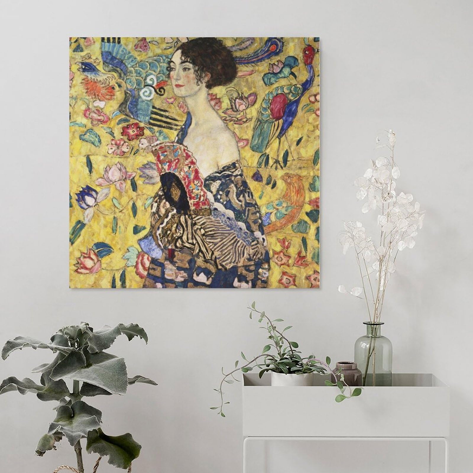 Amazon.co.jp: Gustav Klimtグスタフ・クリムト《扇を持つ女（1917