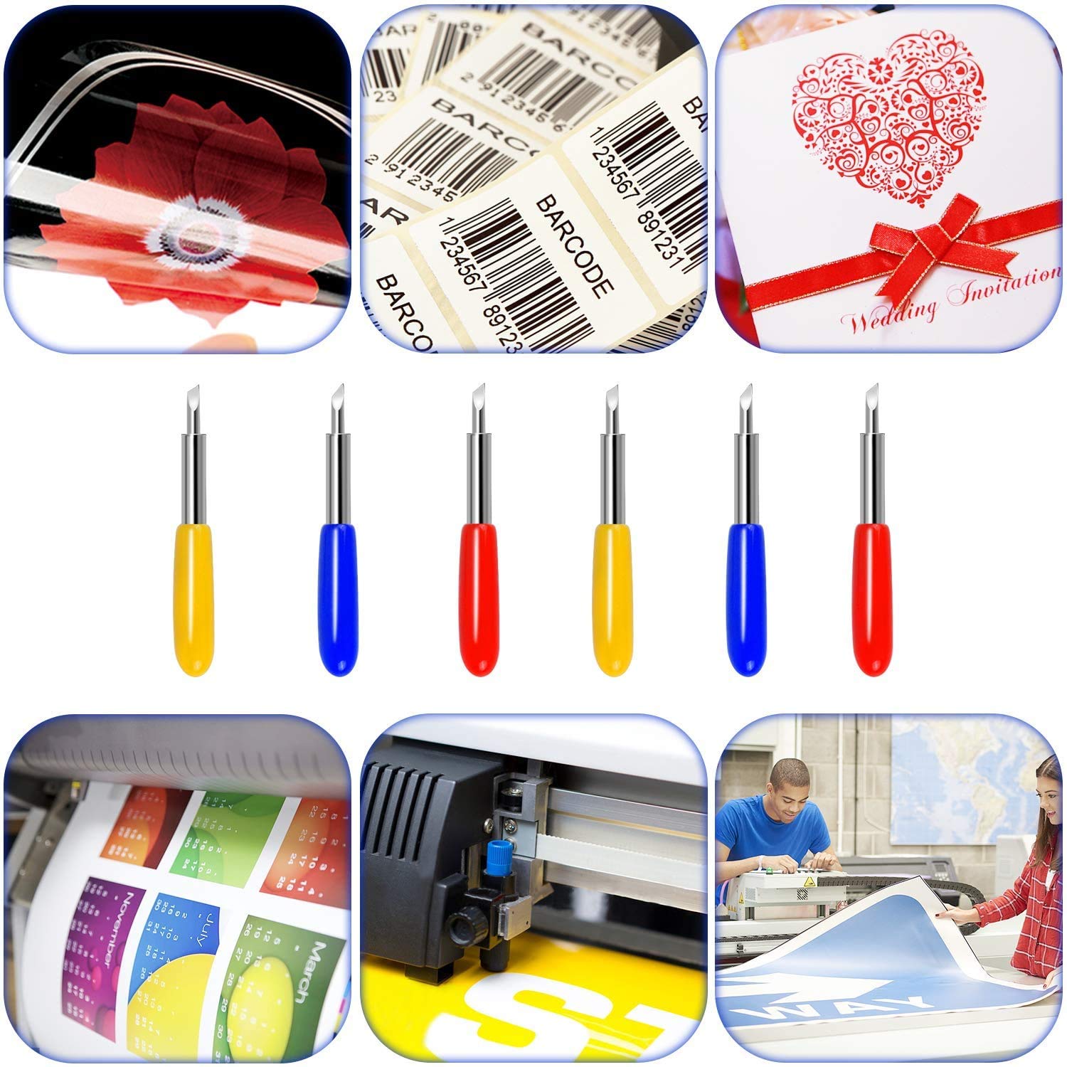 Amazon.co.jp: Gebildet 30枚交換用ブレード、Cricut Explore Air