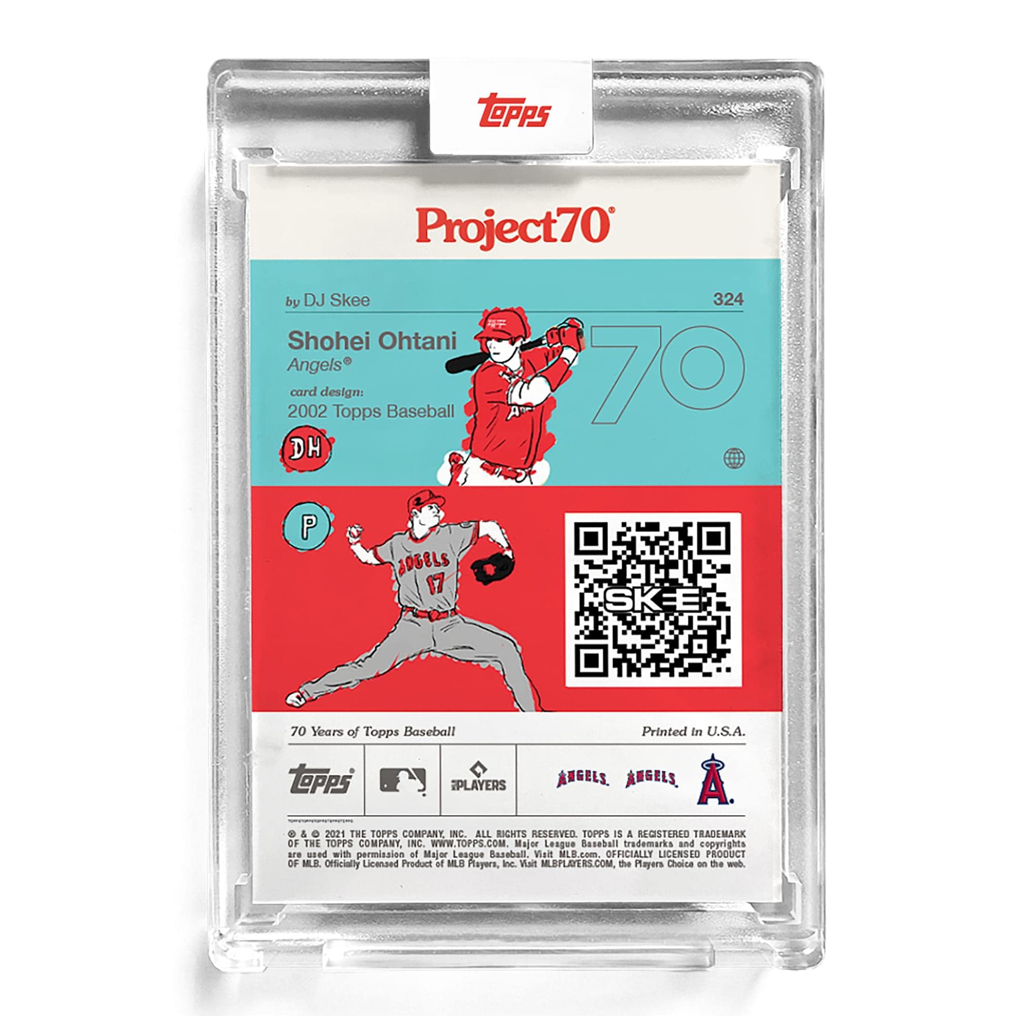 Amazon.com: MLB Topps Project70 Card 324 | 1957 大谷翔平DJ Skee