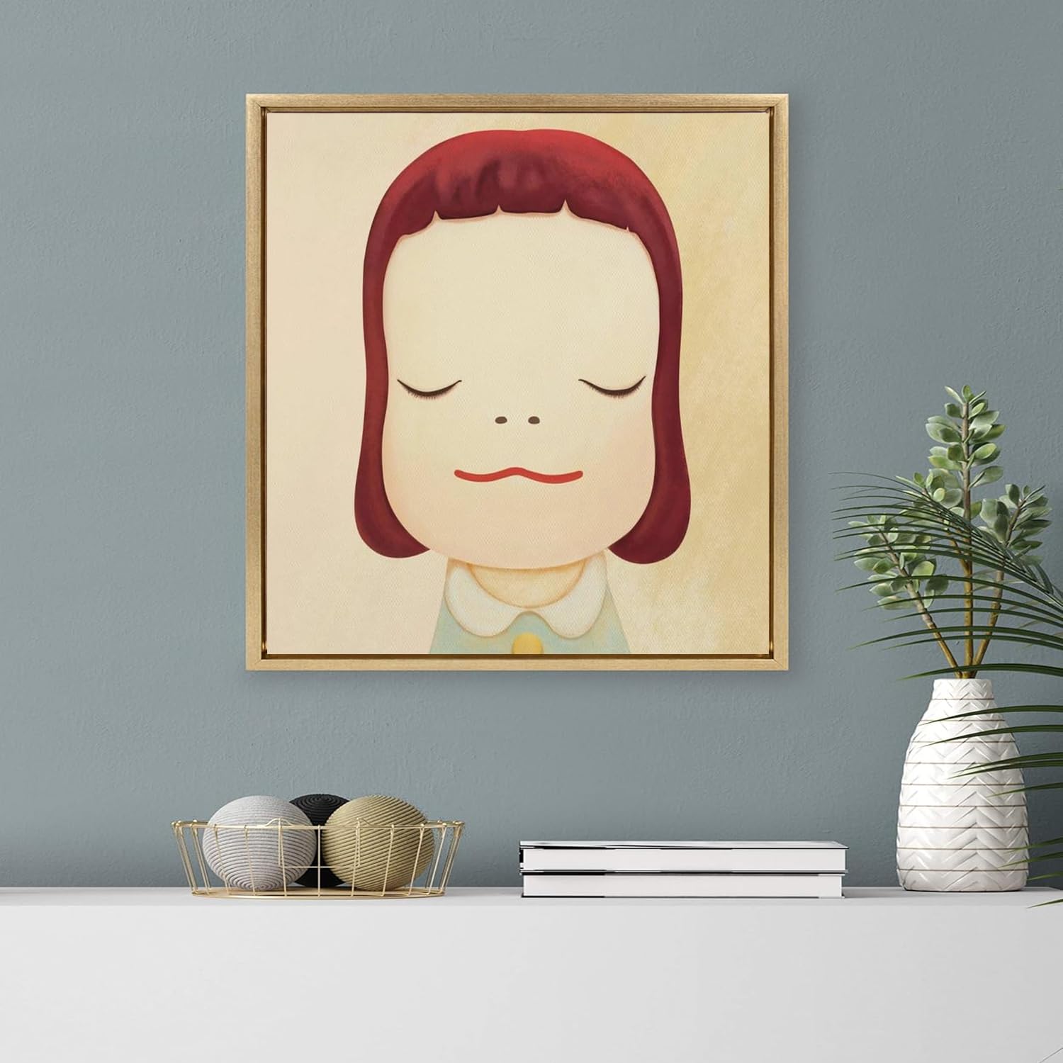 Amazon.co.jp: 奈良美智ポスター《人間不信の少女》ウォールアート日本