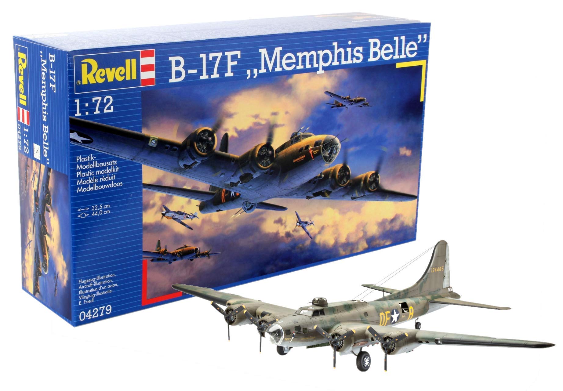 Amazon | ドイツレベル 1/72 B-17F メンフィスベル 04279 プラモデル