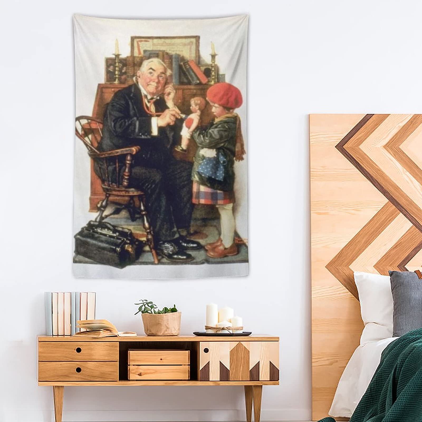 Amazon.co.jp: ノーマン・ロックウェル Doctor And Doll 1929 by