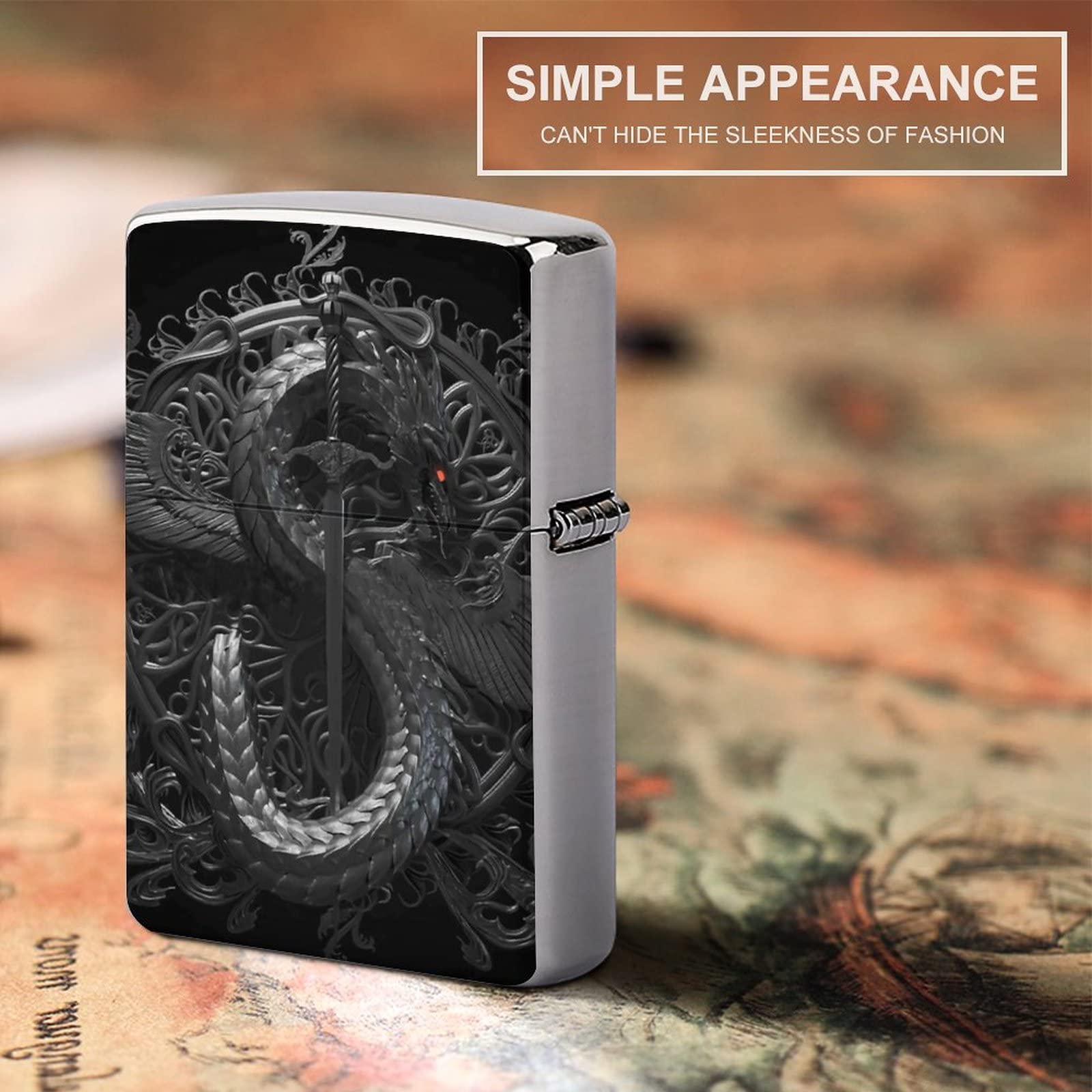 Amazon.co.jp: 竜の剣柄 ZIPPOケース ライター アーマー ジッポー