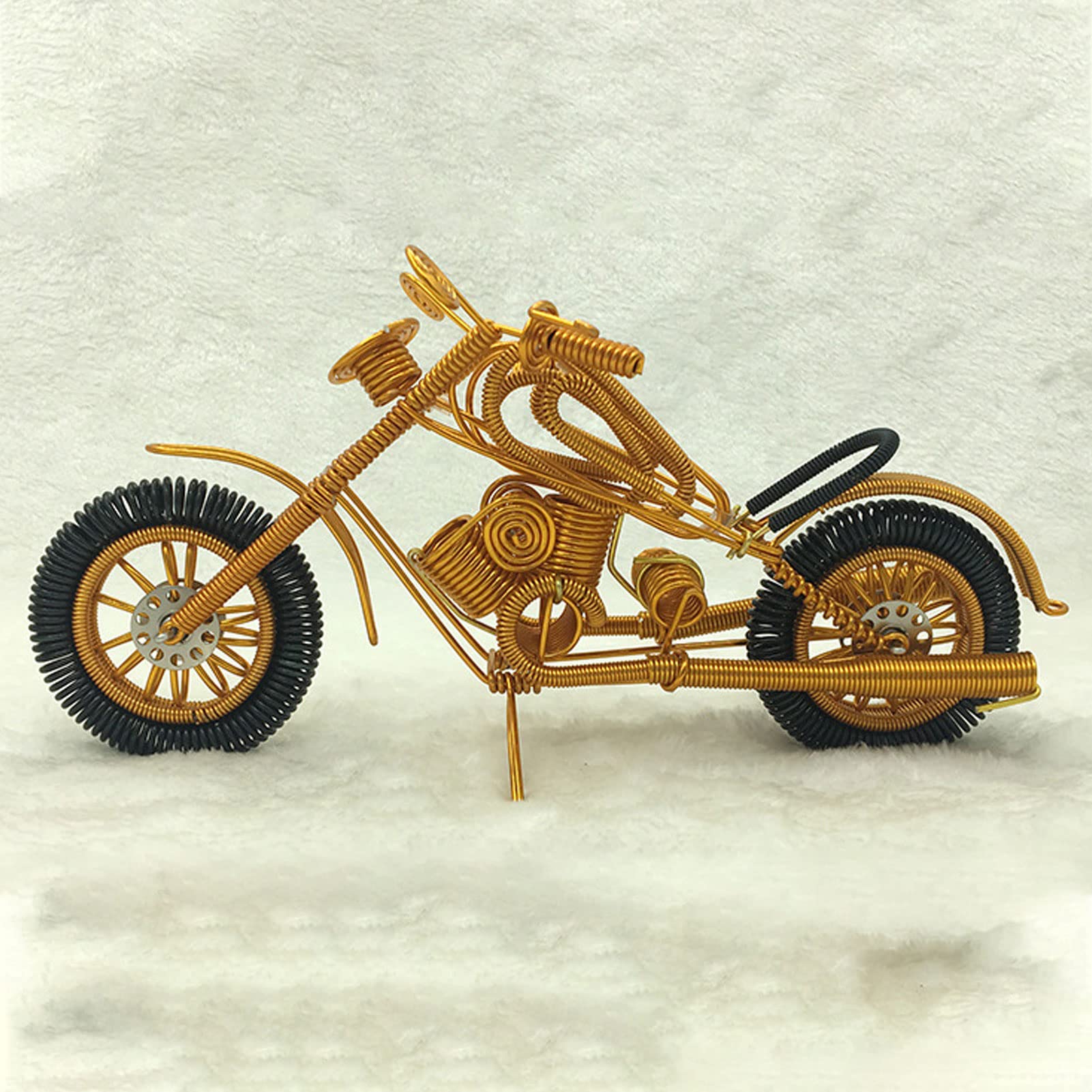 Amazon.co.jp: オートバイの彫刻、金属製のオートバイ アート、手作り