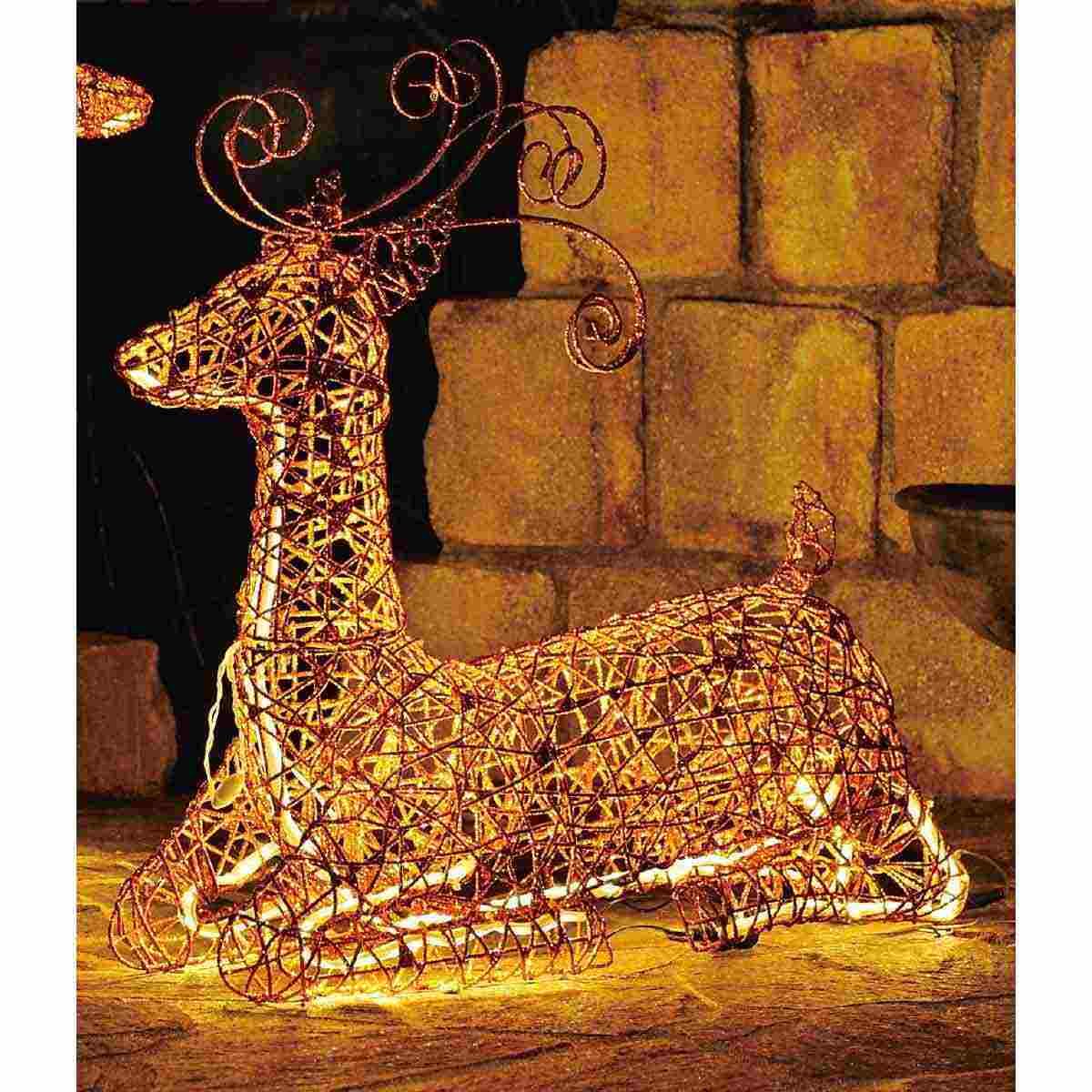 Amazon.co.jp: 【廃番】LEDワイヤーモチーフ トナカイ 【屋外使用可