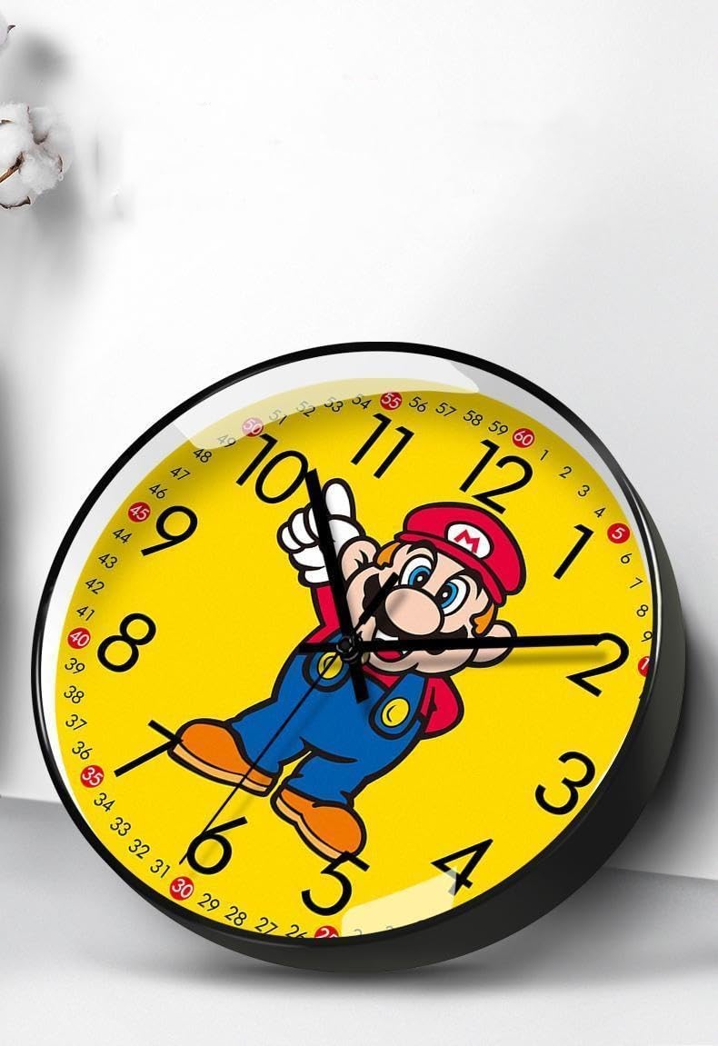 Amazon.co.jp: Raineed スーパーマリオ壁掛け時計 壁掛け時計 掛け時計