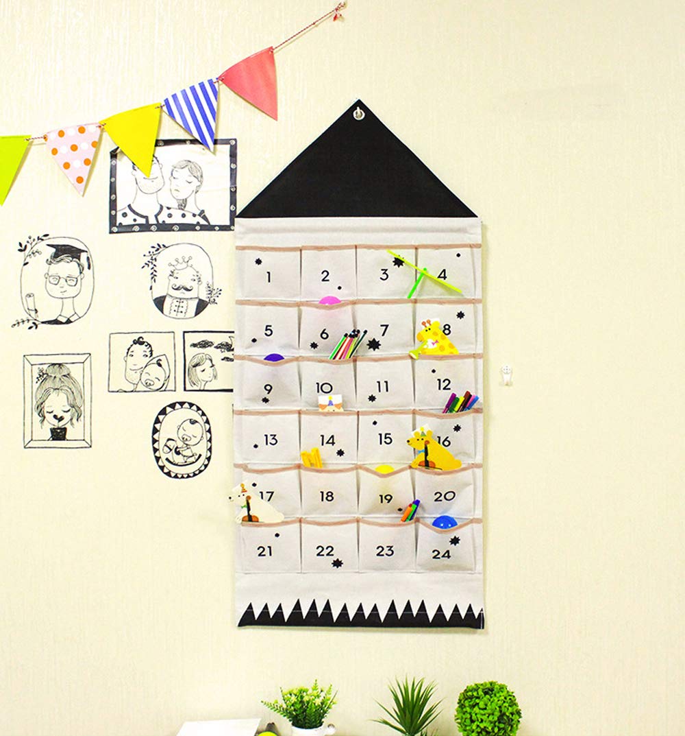 Amazon.co.jp: ウォールポケット クリスマス アドベント カレンダー