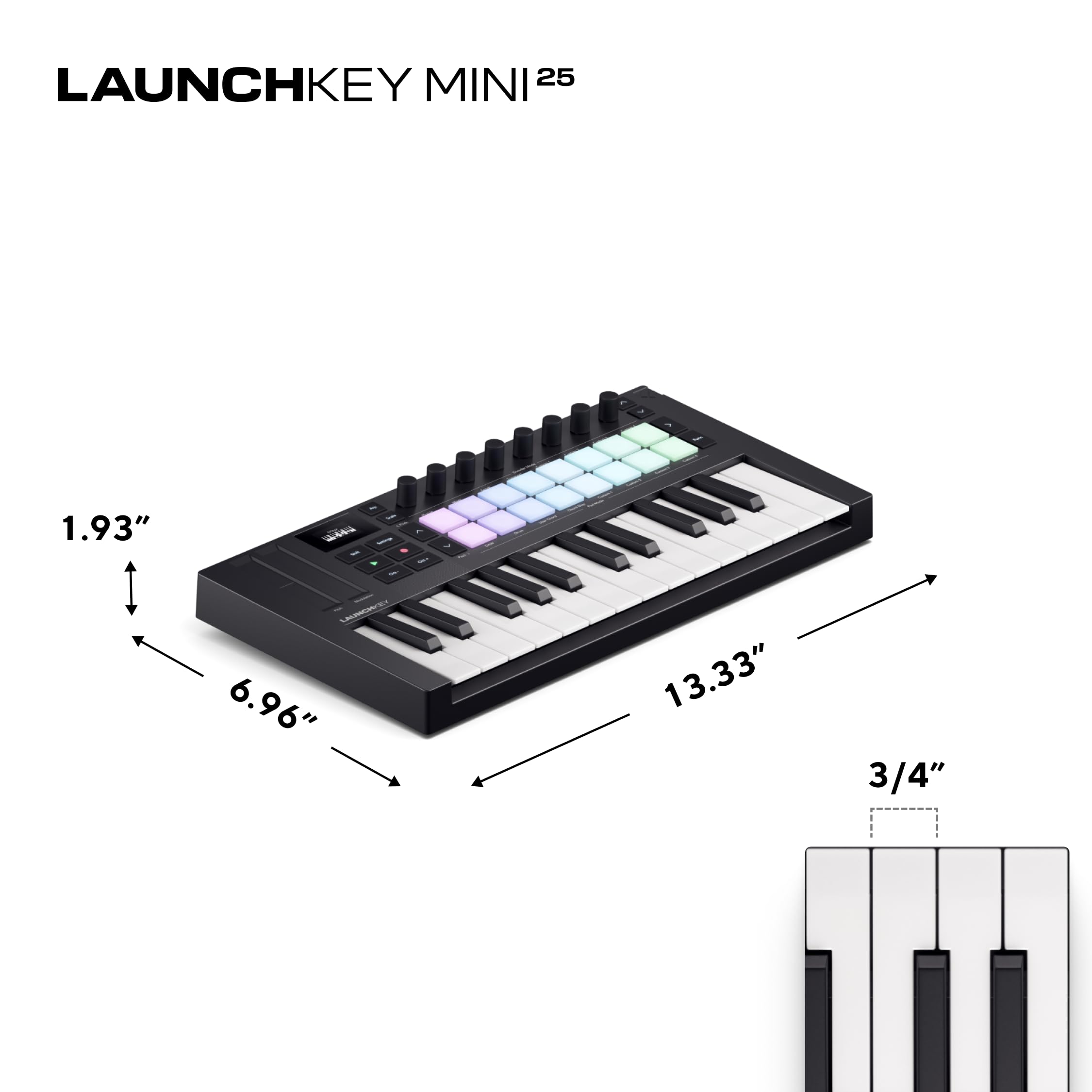 Amazon.com: Novation Launchkey Mini 25 MK4 — Portable 25 Mini-Key