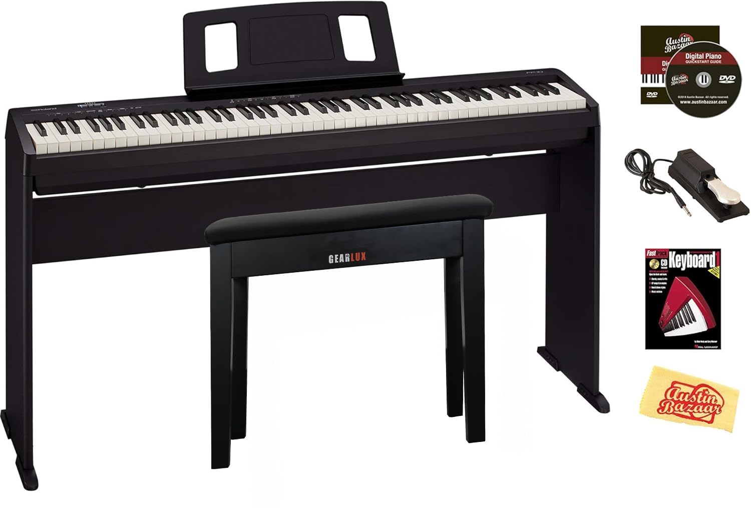Amazon.com: Roland FP-10 Digital Piano - Black Bundle with KSC