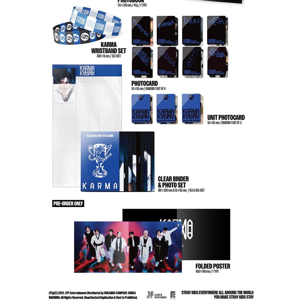 Amazon.com: Stray kids [KARMA] 4th Album [Limited VER.] + POB
