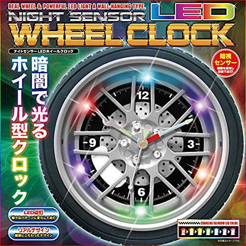 Amazon｜ピーナッツ・クラブ ナイトセンサーLEDホイールクロック KK