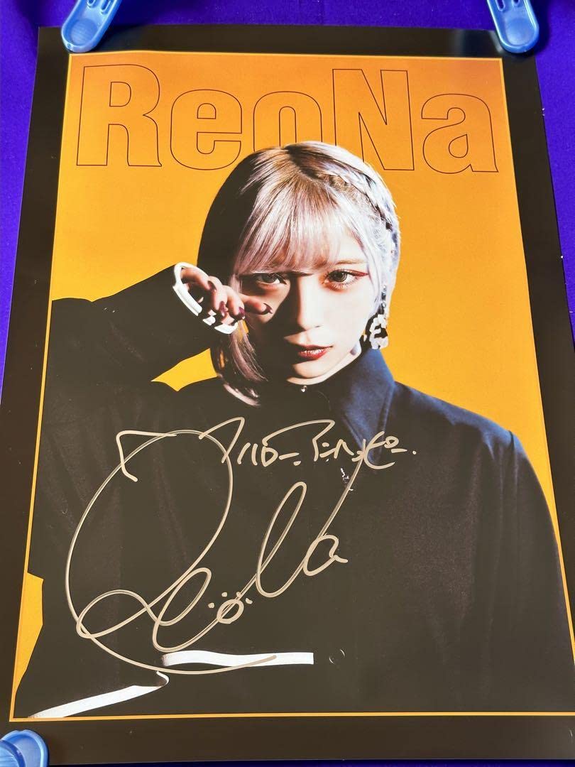 ReoNa サイン入りポスター ReoNa 3rdシングル「NULL」 直筆サイン入り