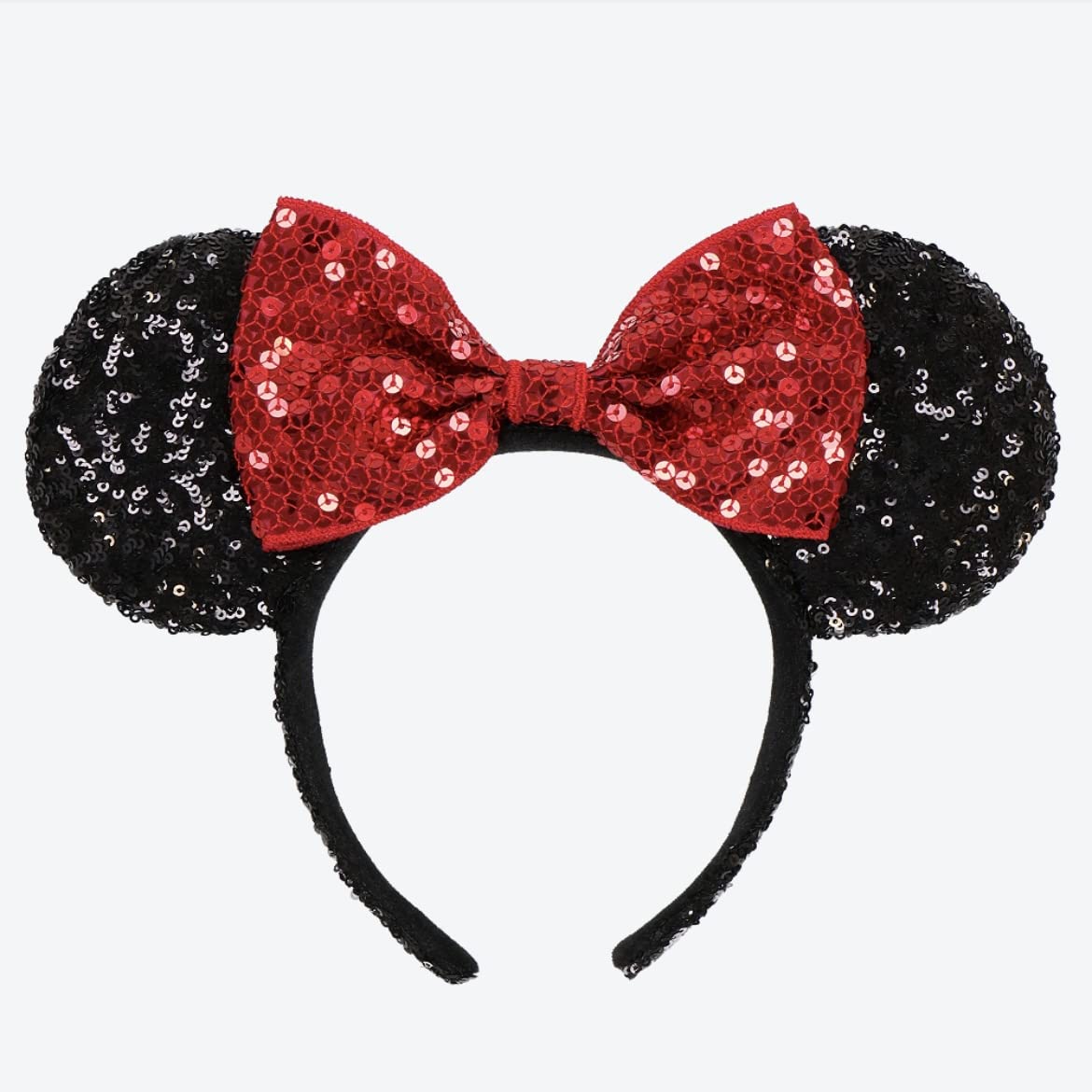 Amazon.co.jp: ディズニー ミニカチューシャ スパンコール ブラック×赤
