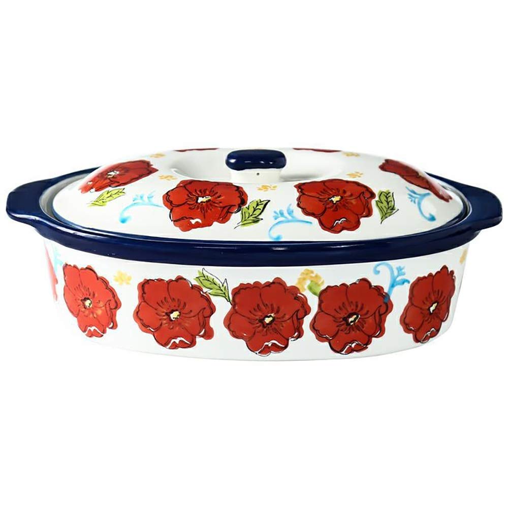 Amazon｜グラタン皿 家庭の使用のために蓋付きの矩形のセラミック