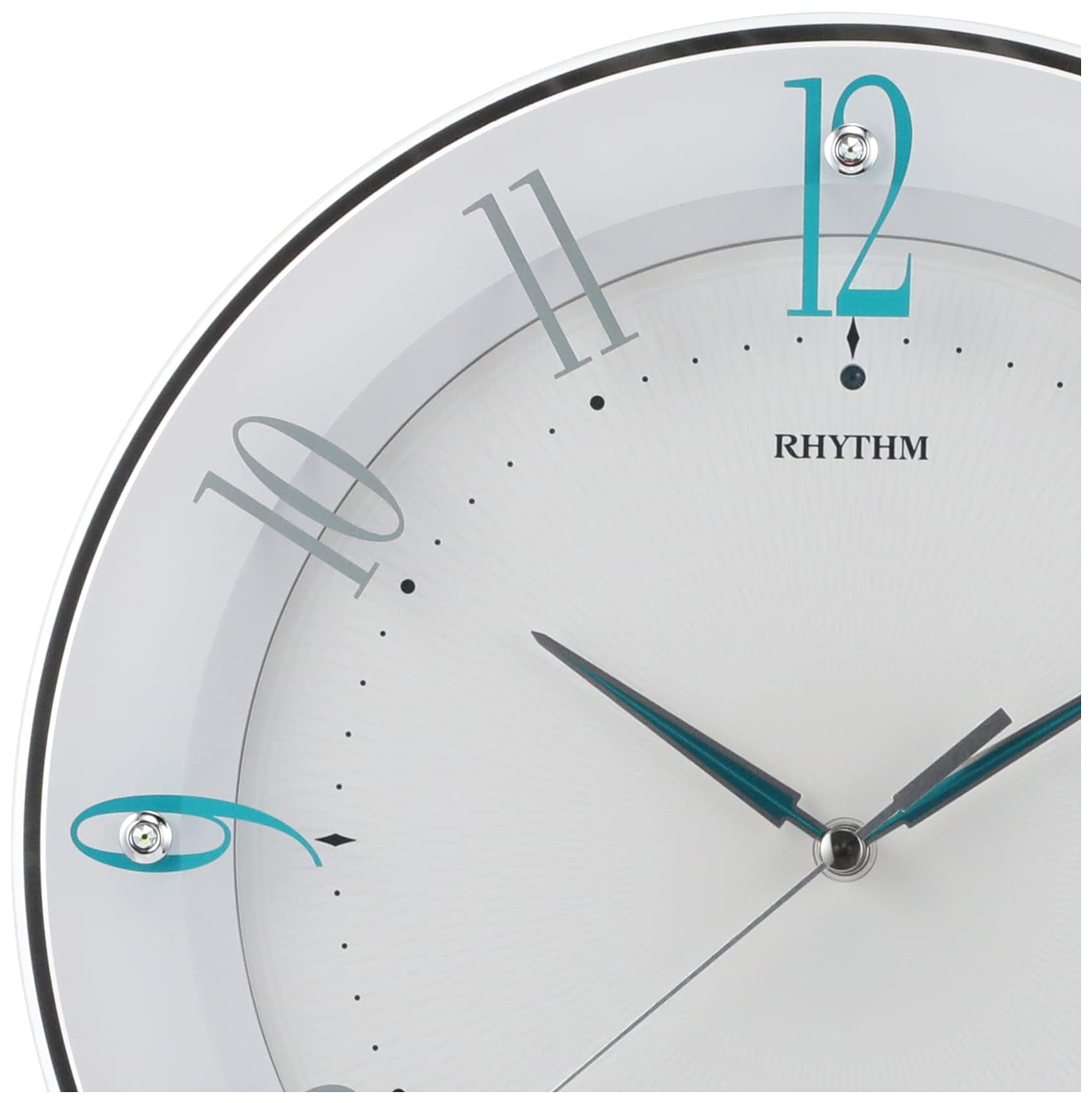 Amazon.co.jp: リズム(RHYTHM) 掛け時計 電波時計 アナログ 連続秒針