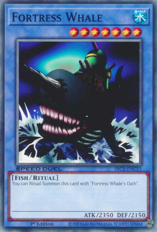 Amazon.co.jp: 遊戯王 SBC1-ENC11 要塞クジラ Fortress Whale (英語版